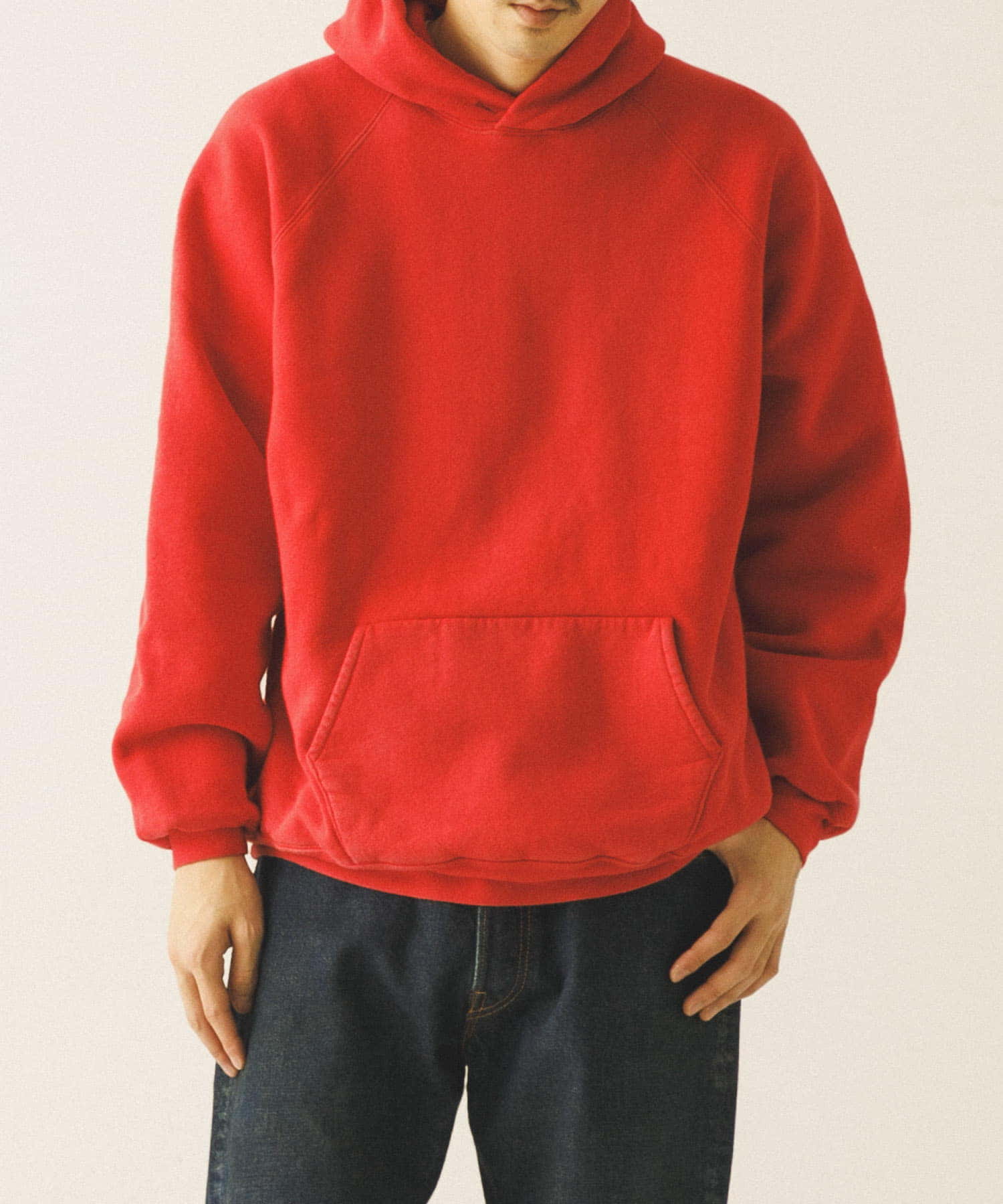 A PRESSE　Vintage Sweat Hoodie RED 2