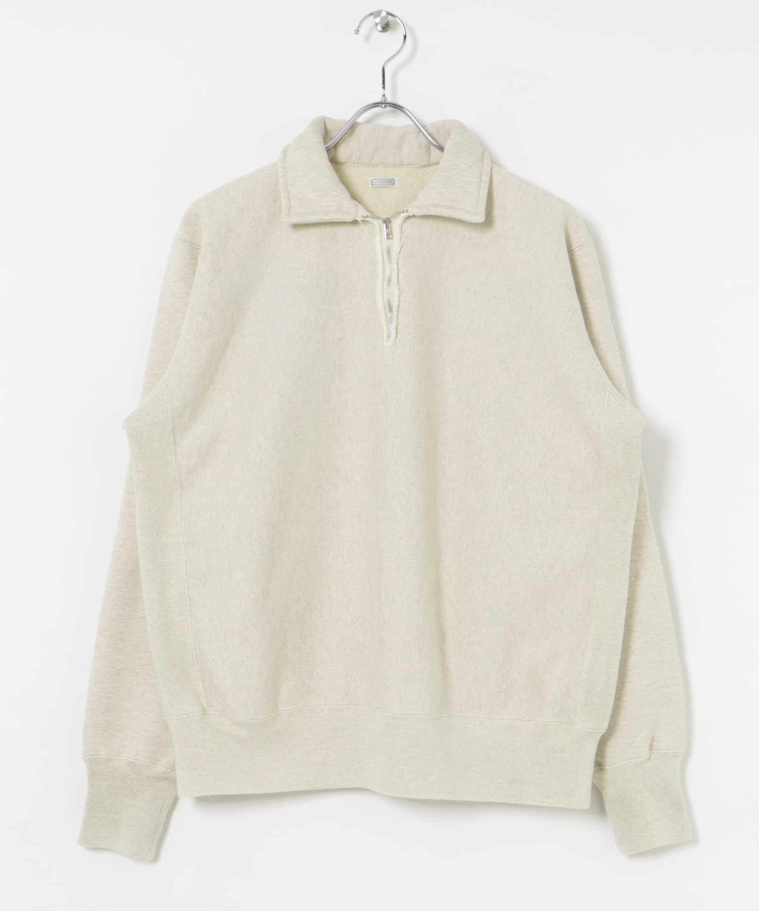 A PRESSE　Vintage Half Zip Sweat Shirt