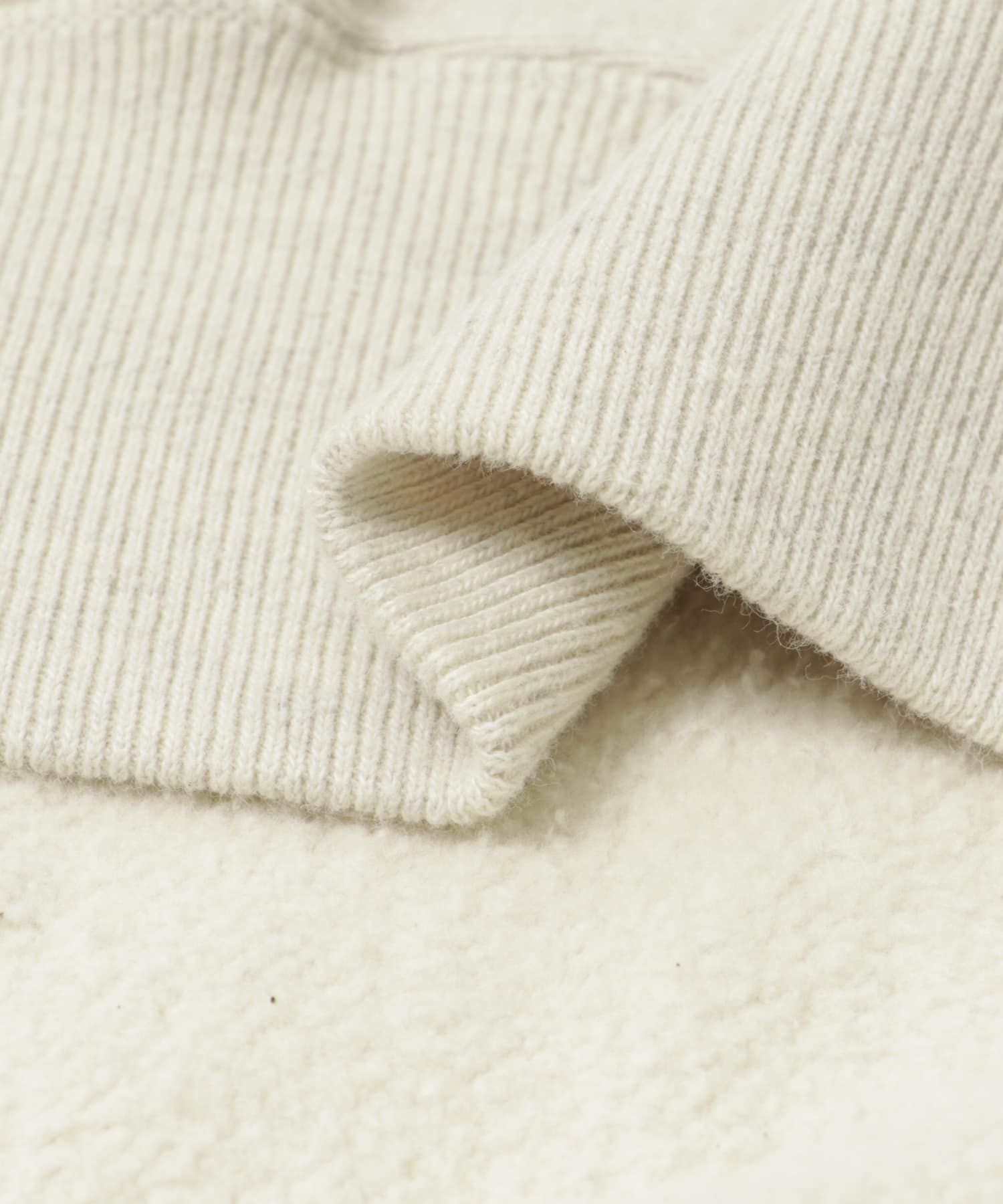 A PRESSE　Vintage Half Zip Sweat Shirt OATMEAL 2