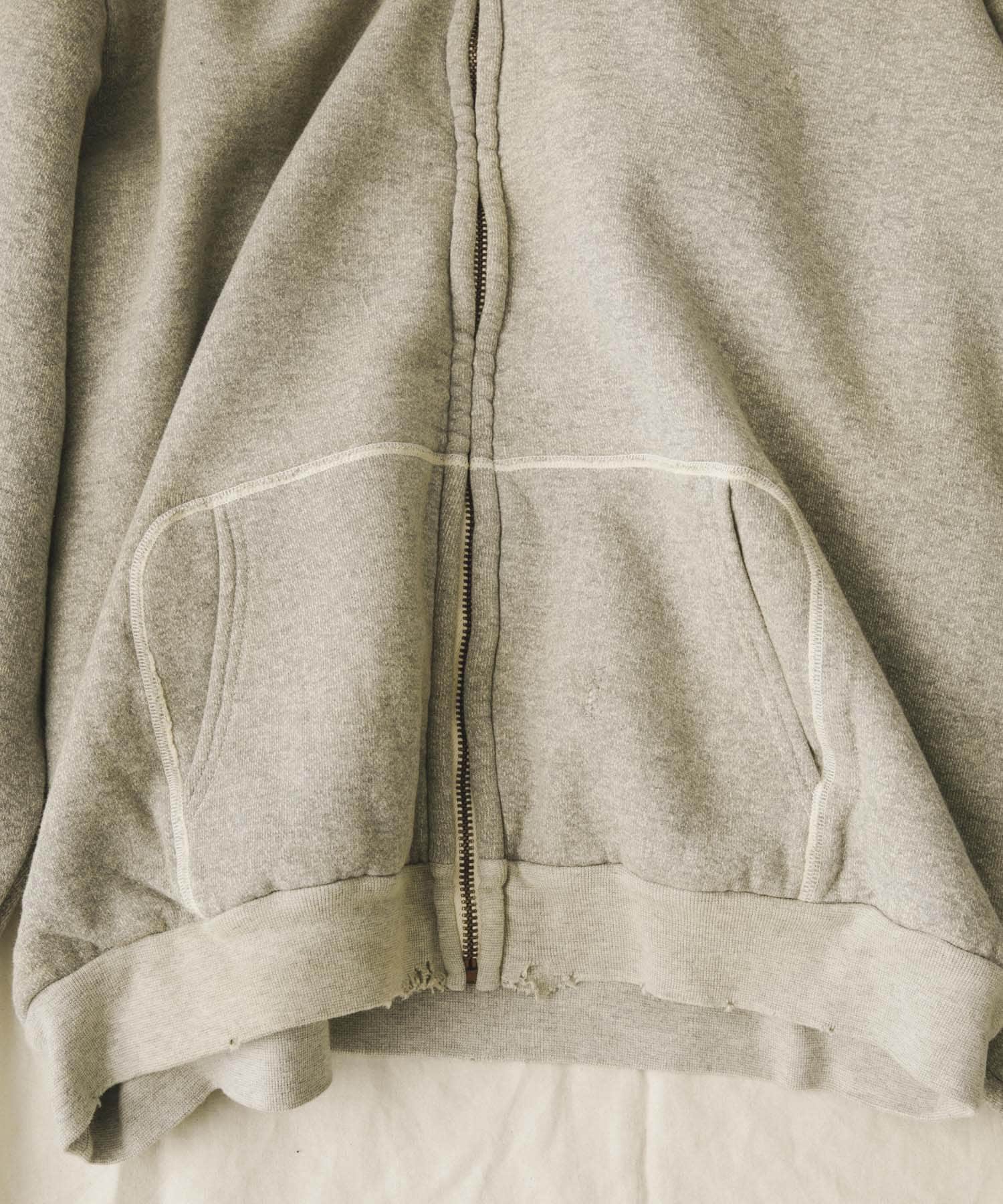 A PRESSE　Vintage Zip Sweat Hoodie GRAY 2
