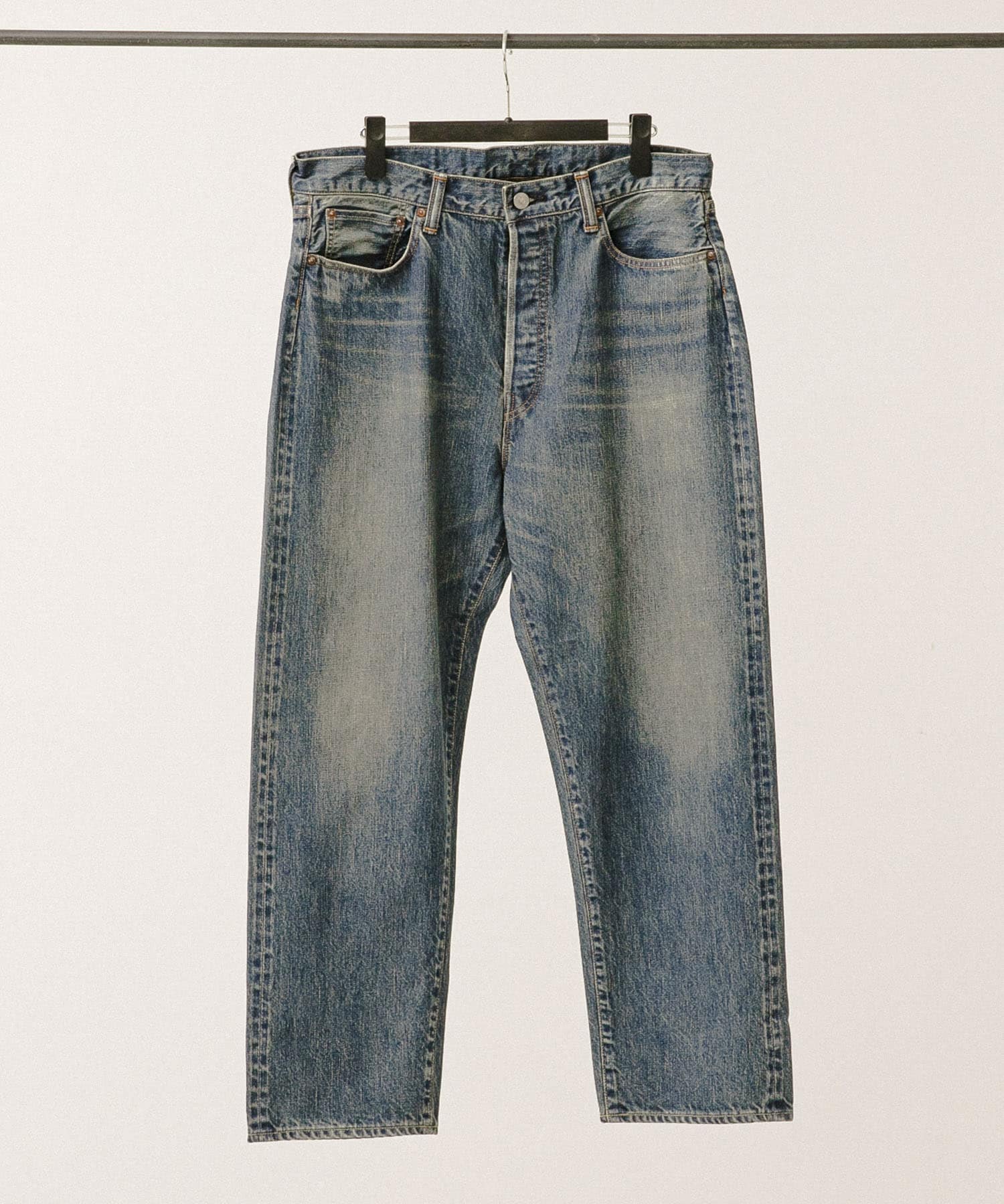 A PRESSE　Washed Denim Wide Pants