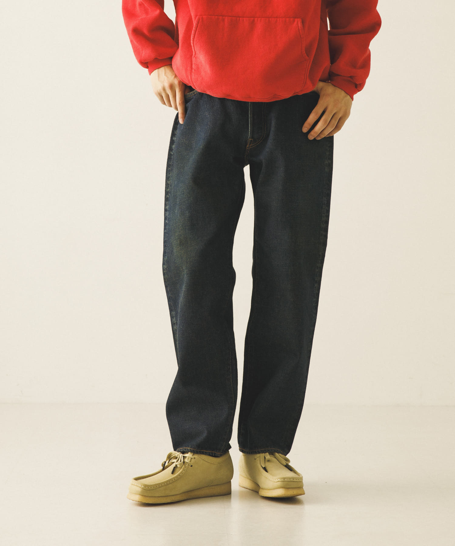 A PRESSE　Washed Denim Pants E