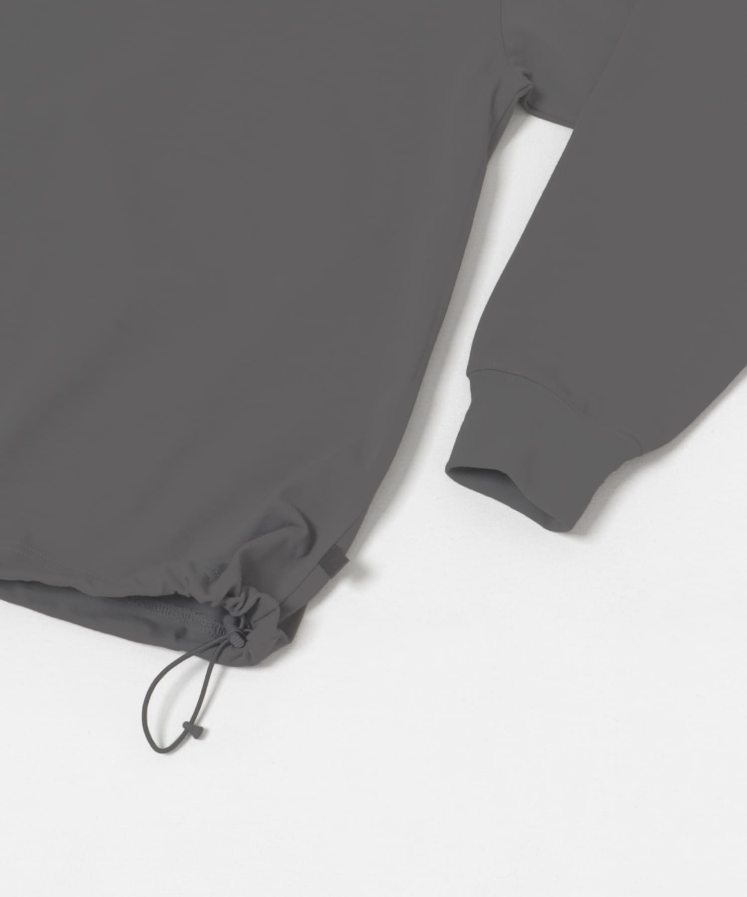 DAIWA PIER39　TECH DRAWSTRING L/S TEE CHARCOAL S