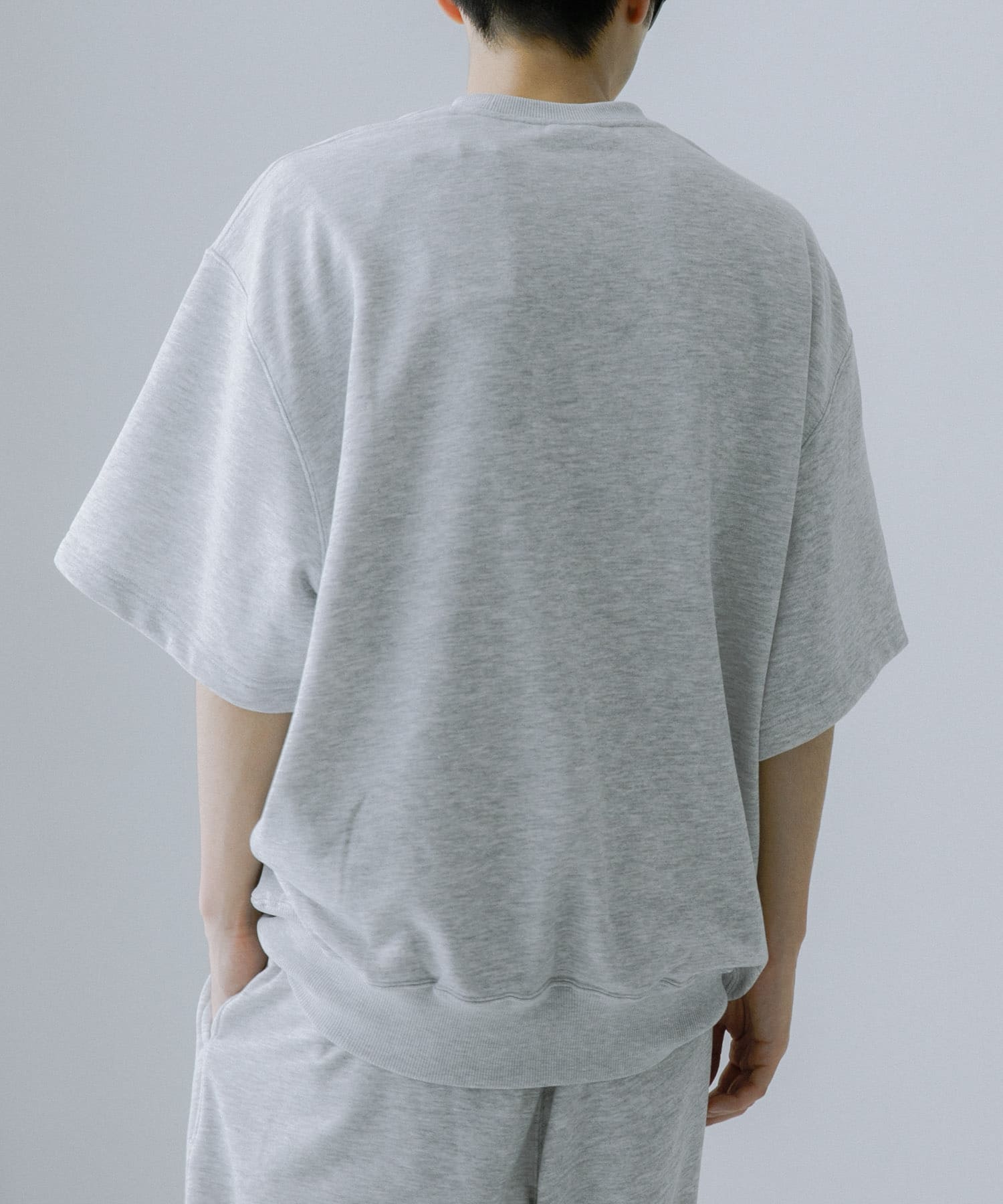 DAIWA PIER39　TECH SWEAT CREW S/S TOP GRAY S