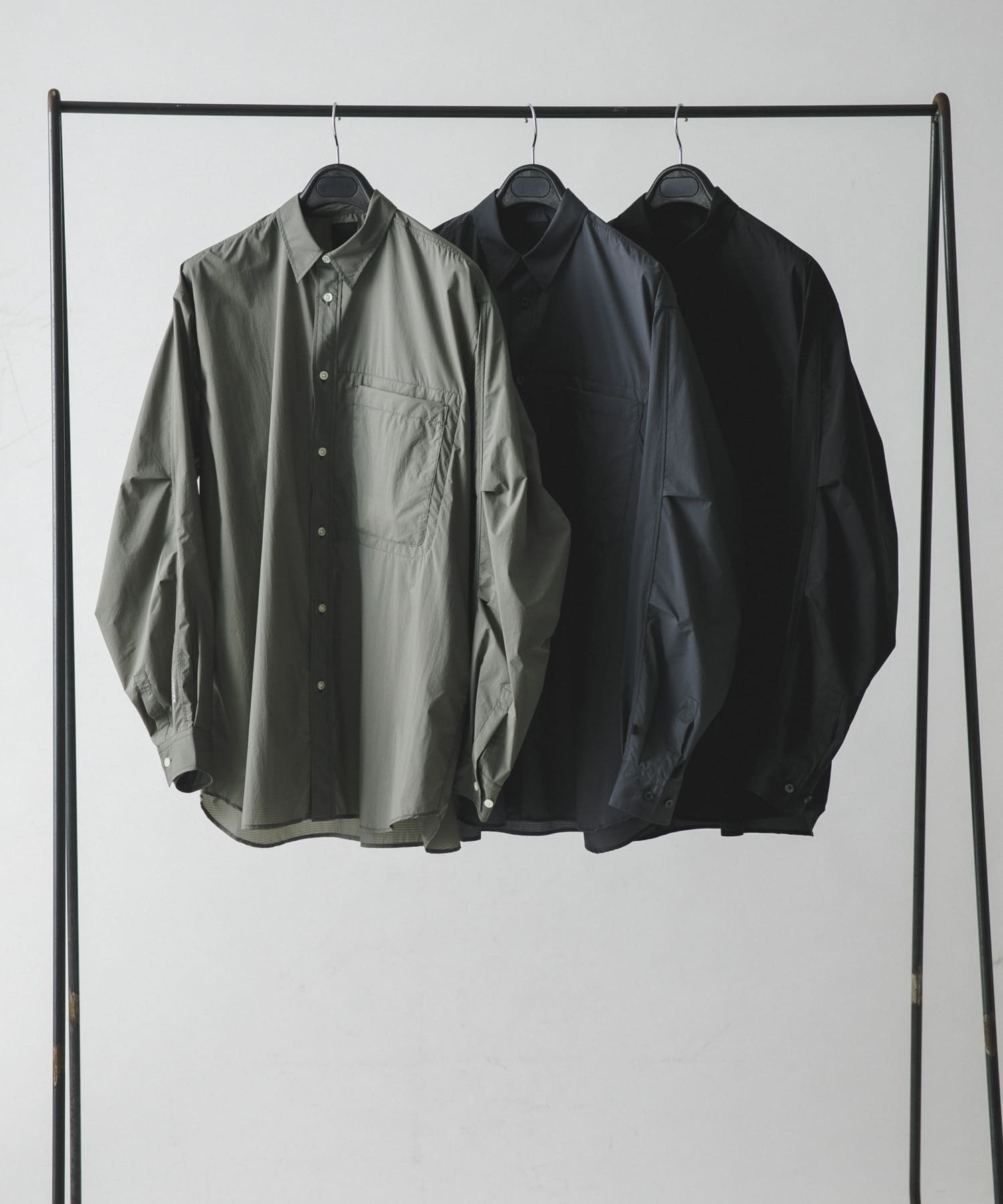 DAIWA PIER39　TECH TRAVEL SHIRT WOLF GRAY S