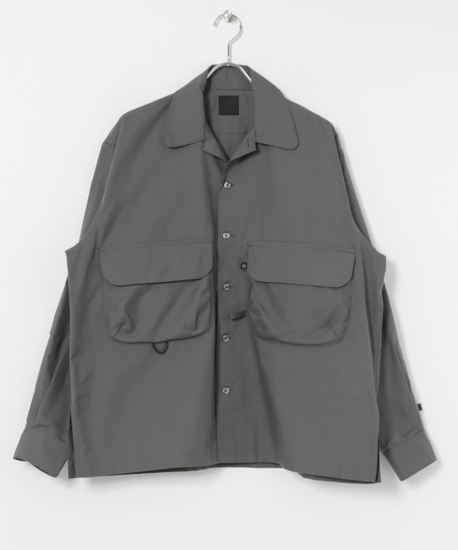 DAIWA PIER39　SPORTS OPEN COLLAR SHIRT L/S CHARCOAL S