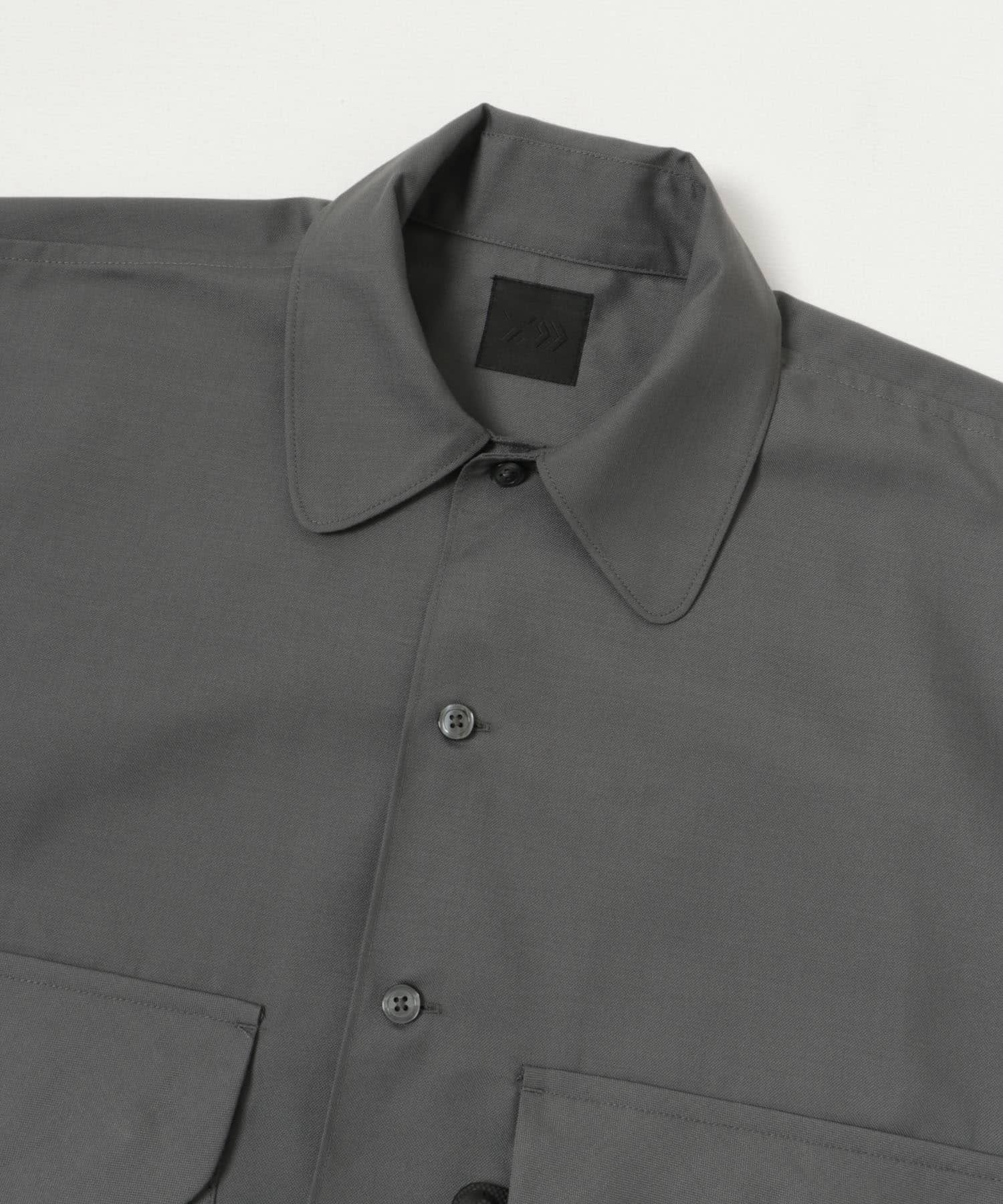 DAIWA PIER39　SPORTS OPEN COLLAR SHIRT L/S CHARCOAL S