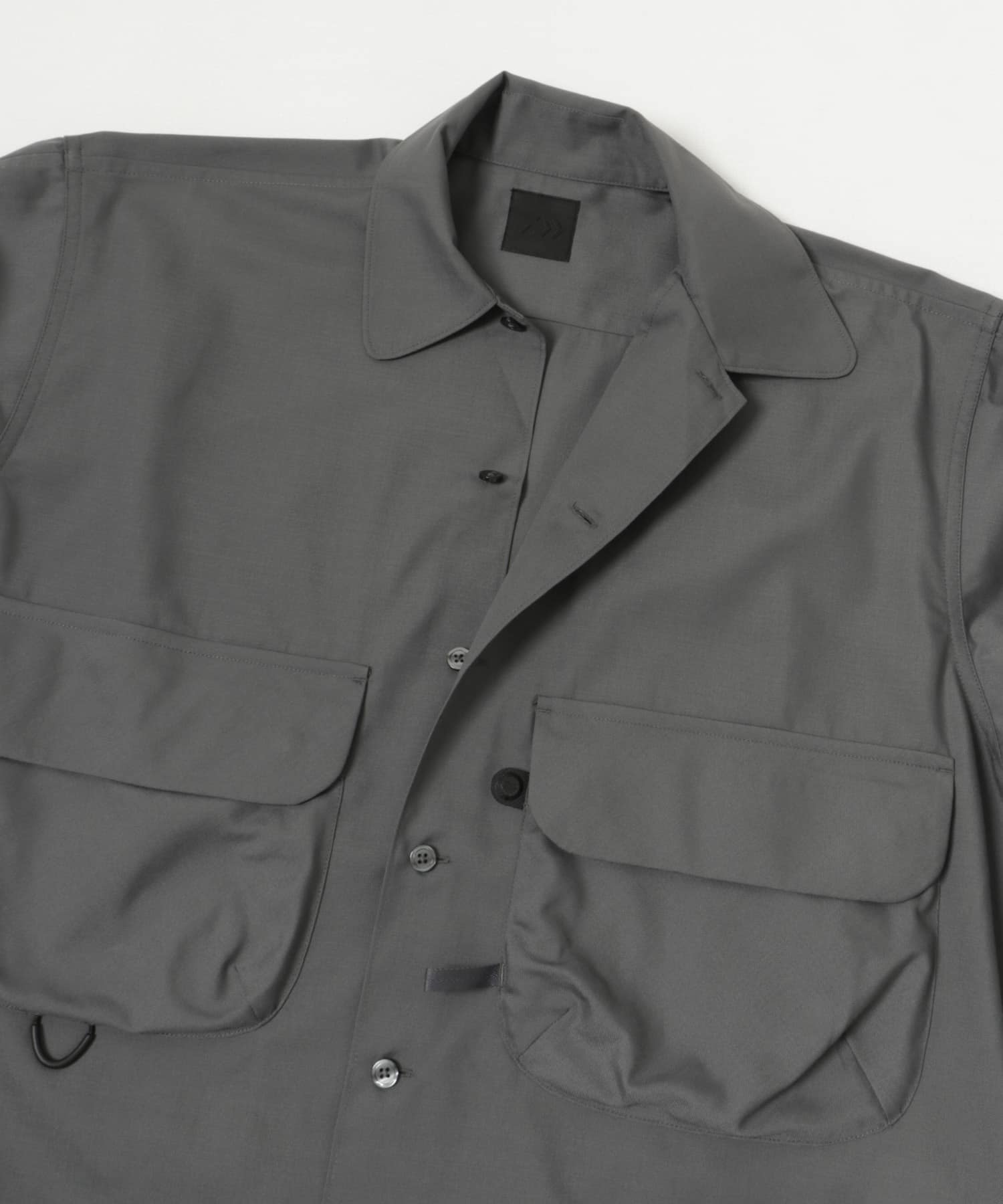 DAIWA PIER39　SPORTS OPEN COLLAR SHIRT L/S CHARCOAL S