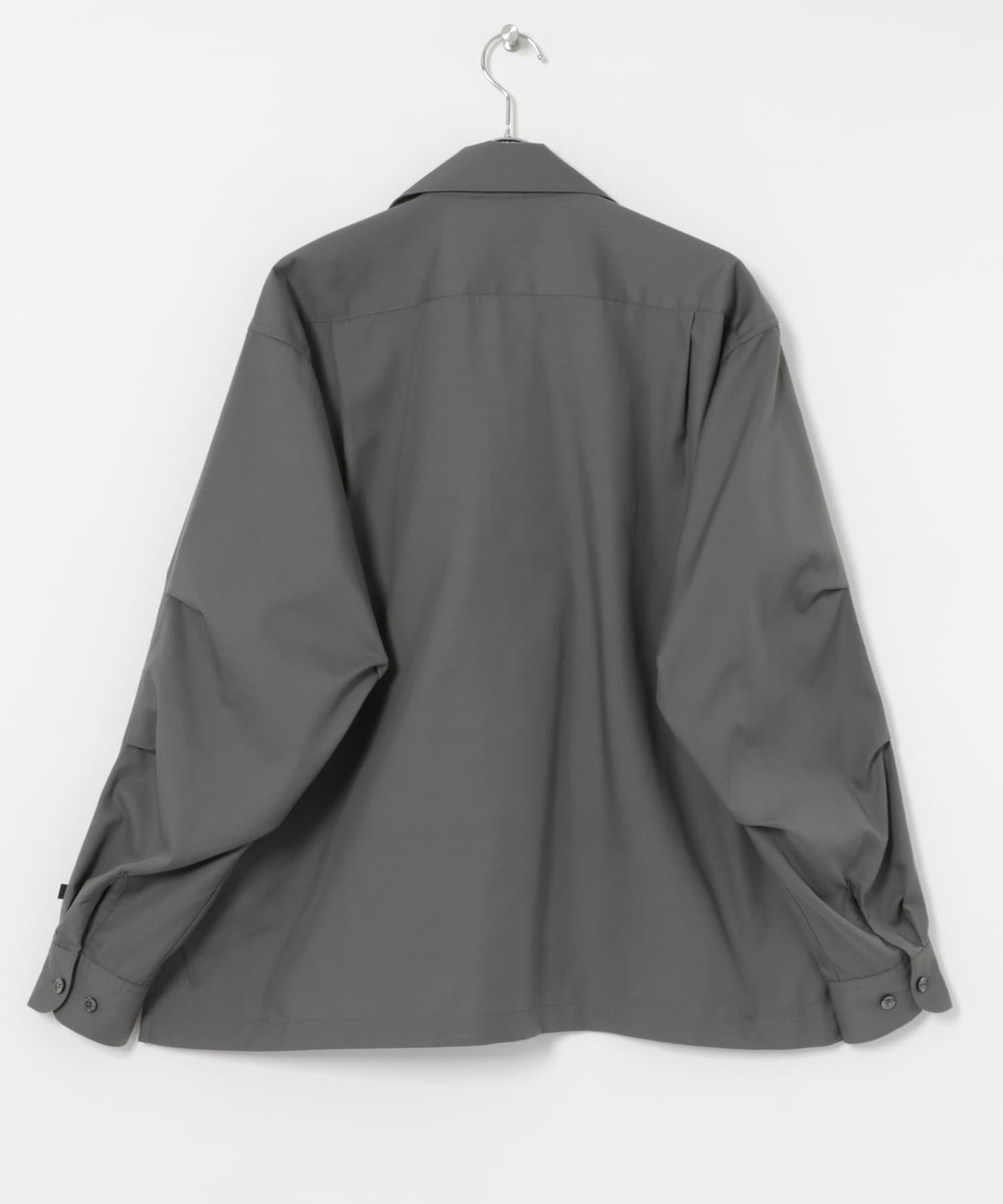 DAIWA PIER39　SPORTS OPEN COLLAR SHIRT L/S CHARCOAL S