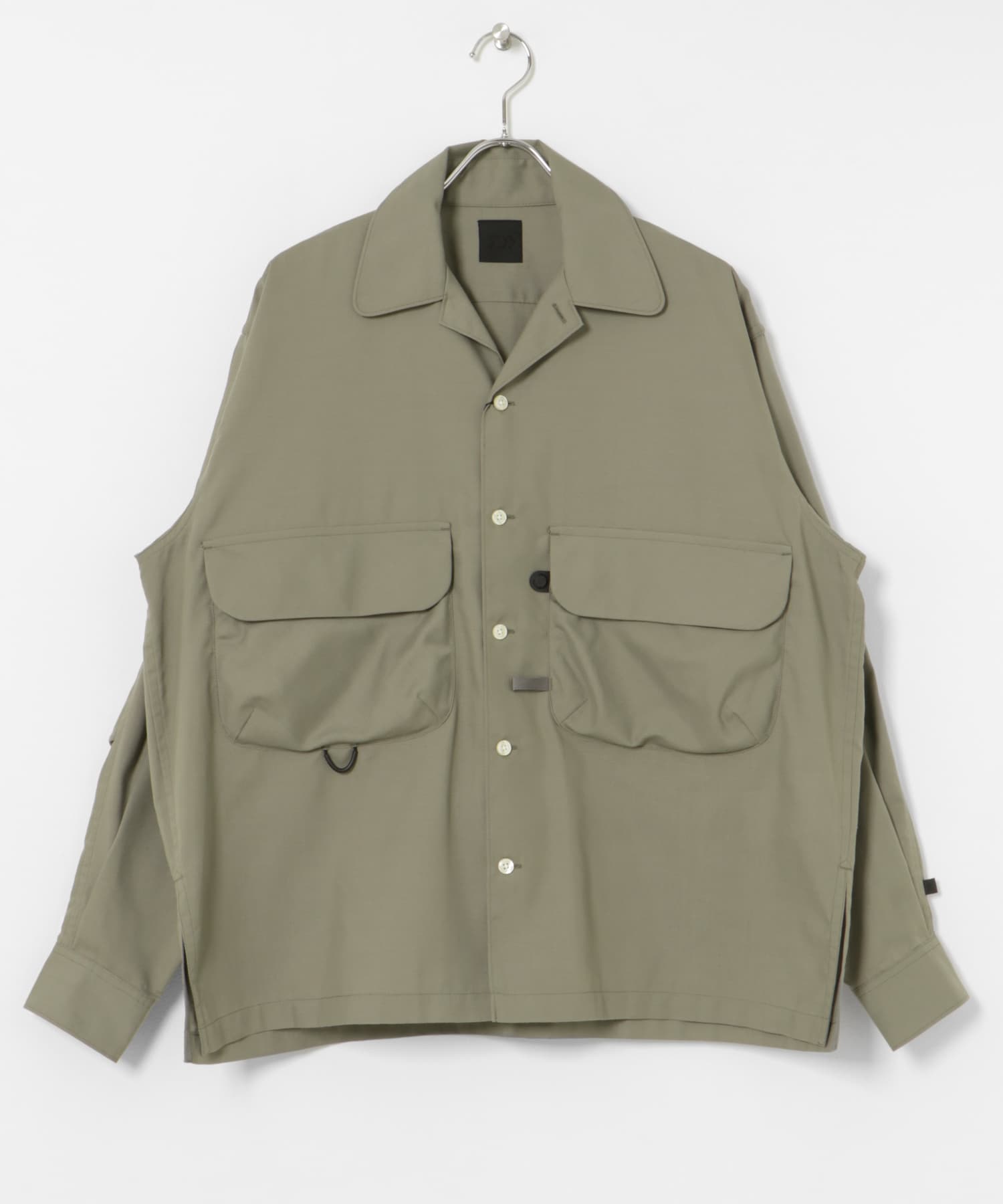 DAIWA PIER39　SPORTS OPEN COLLAR SHIRT L/S WOLF GRAY S
