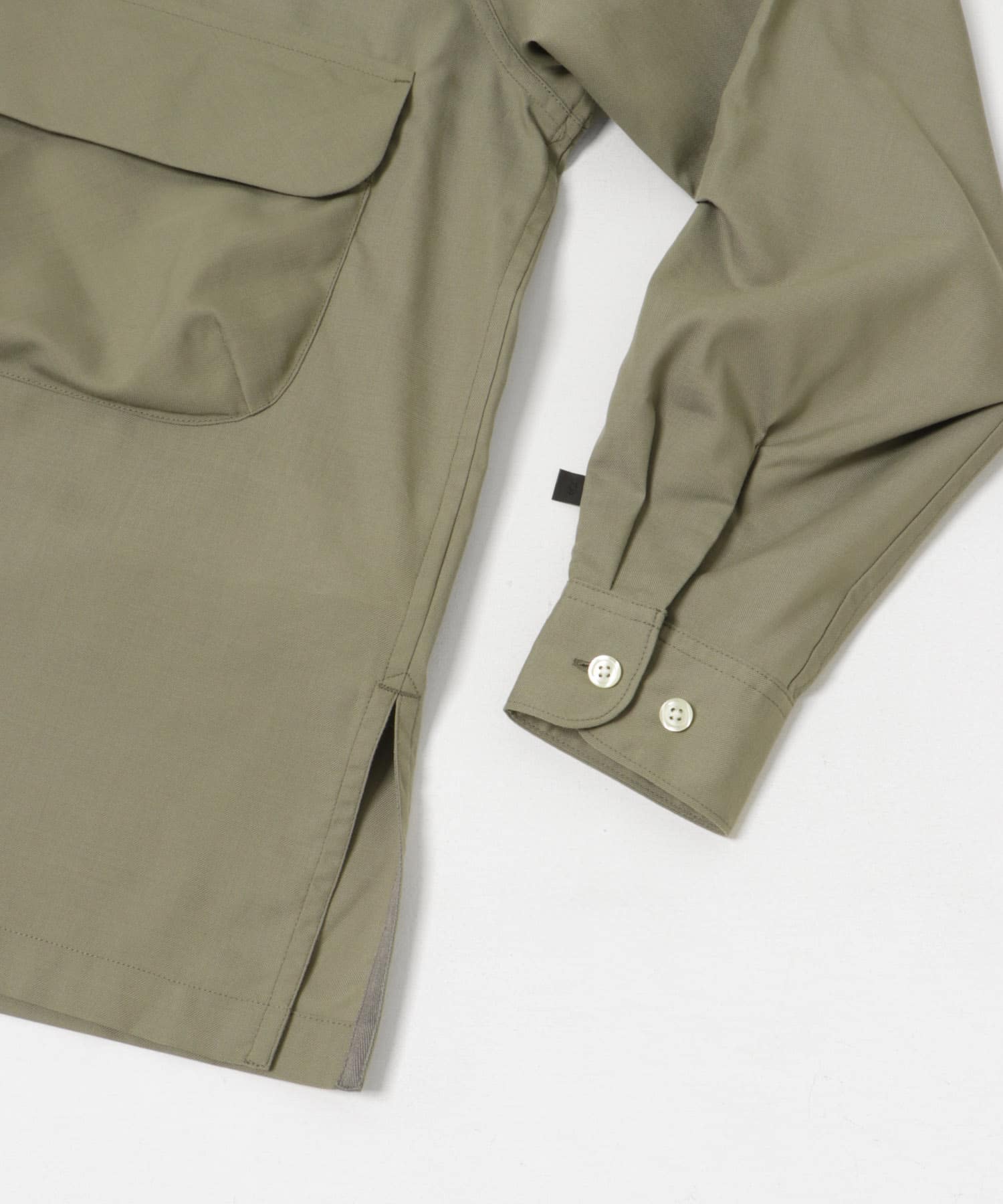 DAIWA PIER39　SPORTS OPEN COLLAR SHIRT L/S WOLF GRAY S
