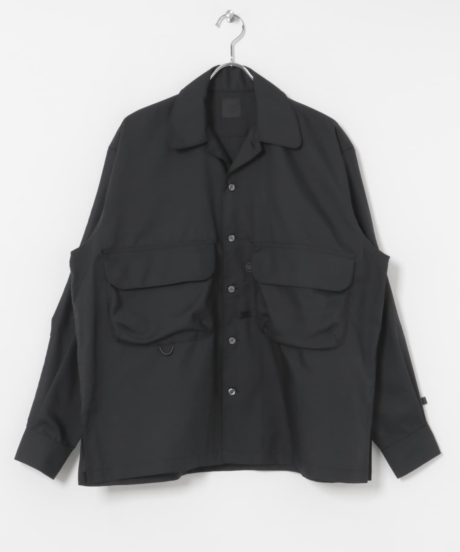 DAIWA PIER39　SPORTS OPEN COLLAR SHIRT L/S BLACK S