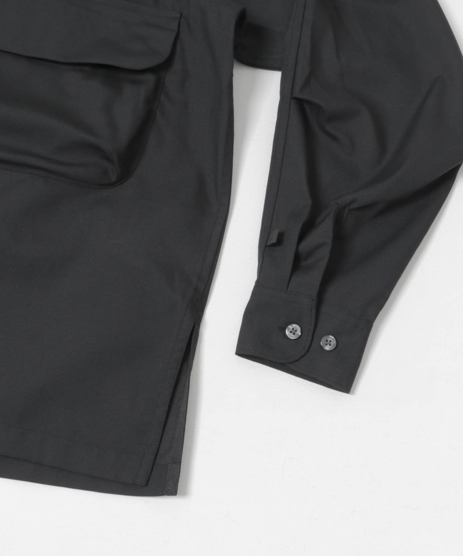 DAIWA PIER39　SPORTS OPEN COLLAR SHIRT L/S BLACK S