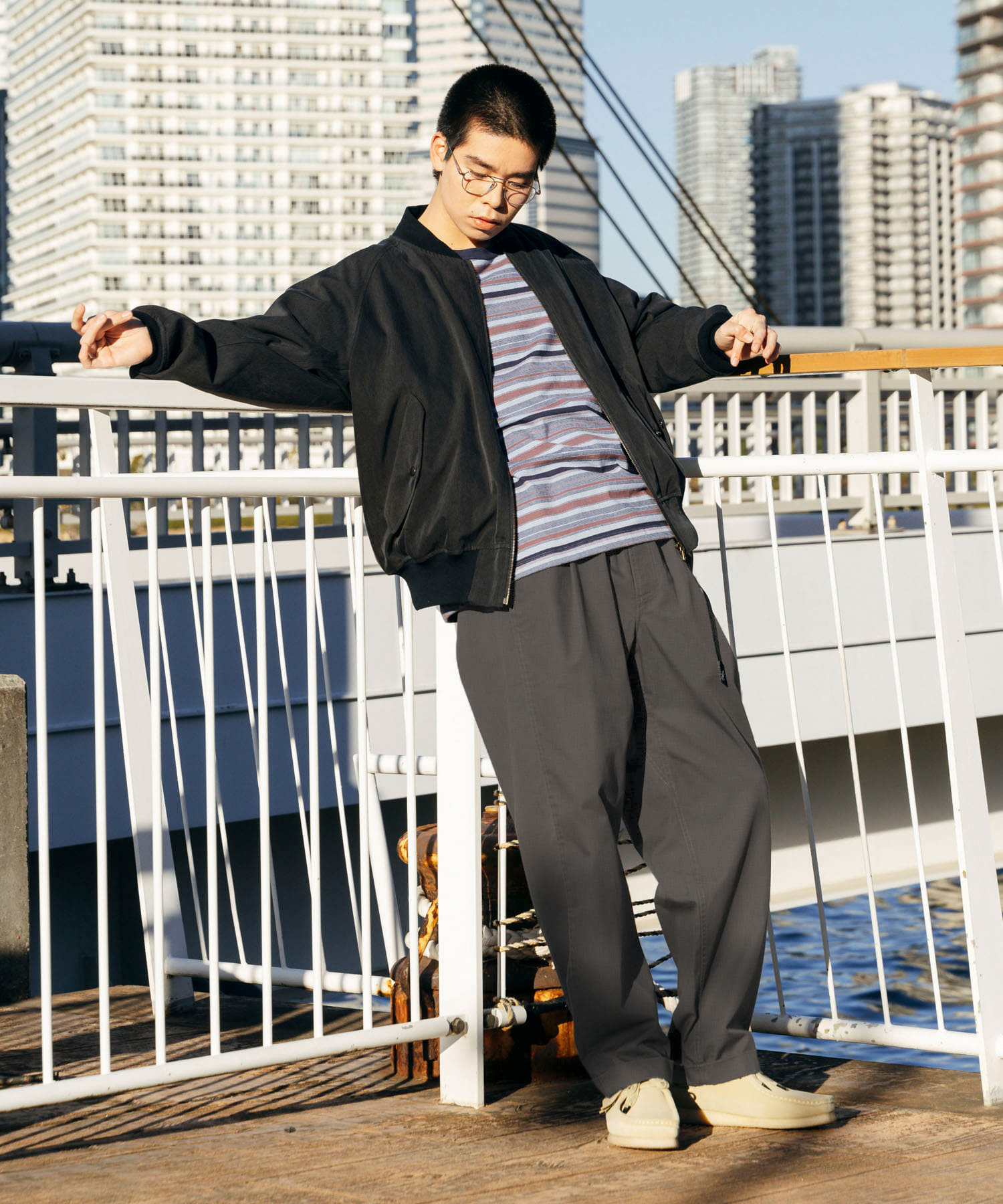model身長：174cm 着用サイズ：L