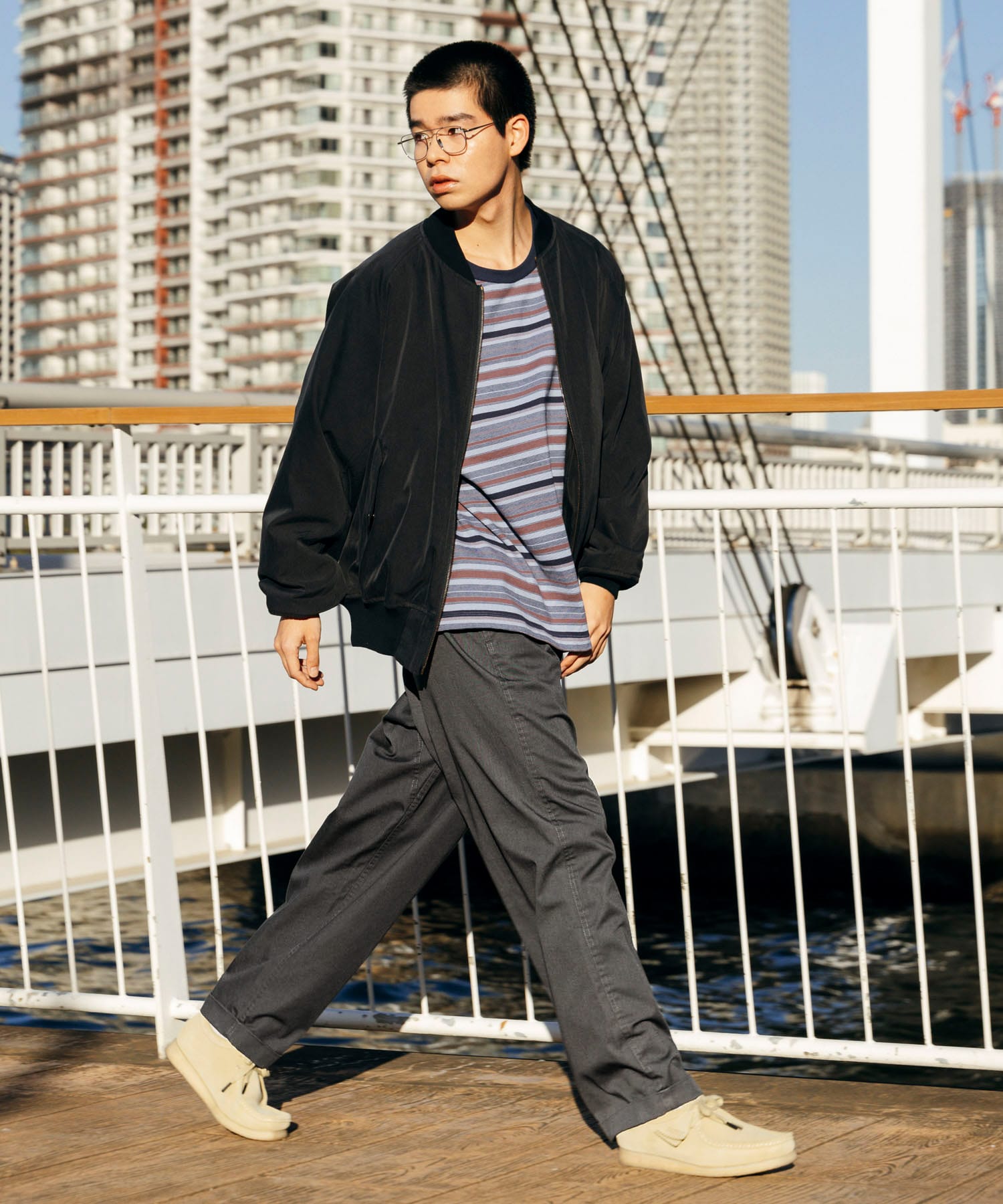 model身長：174cm 着用サイズ：L