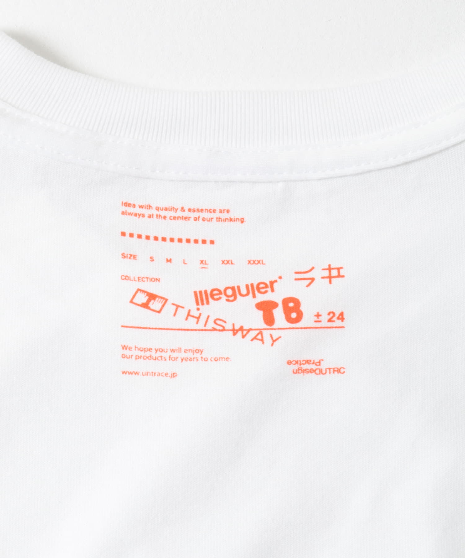 illeguler　UNTRACE×THISWAY×TOWN BOY L/S TEE02 White L