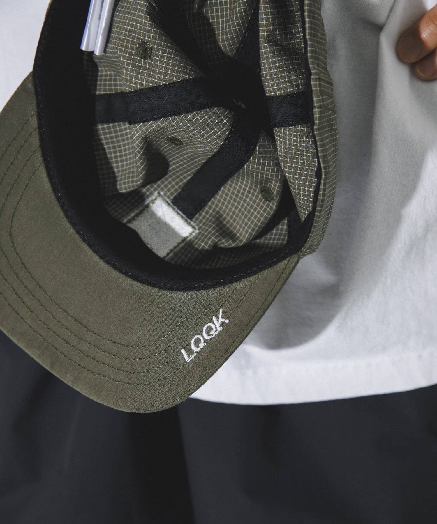 LQQK Studio　BOX LOGO CAP KHAKI one