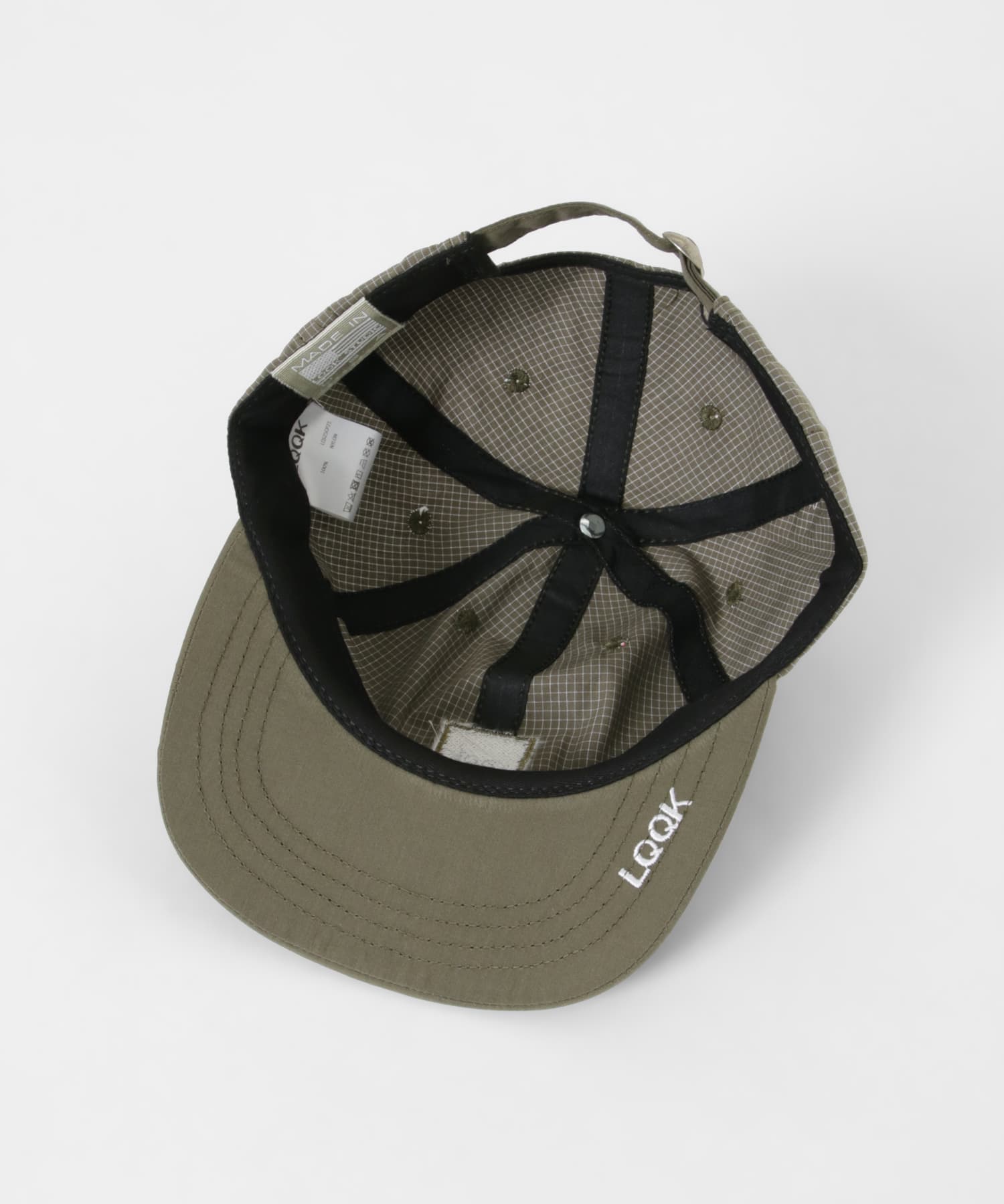 LQQK Studio　BOX LOGO CAP KHAKI one