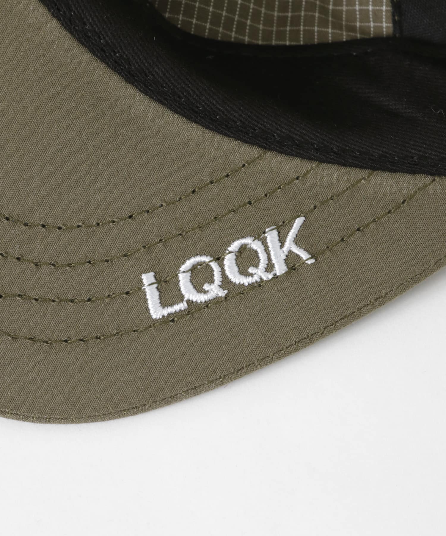 LQQK Studio　BOX LOGO CAP KHAKI one