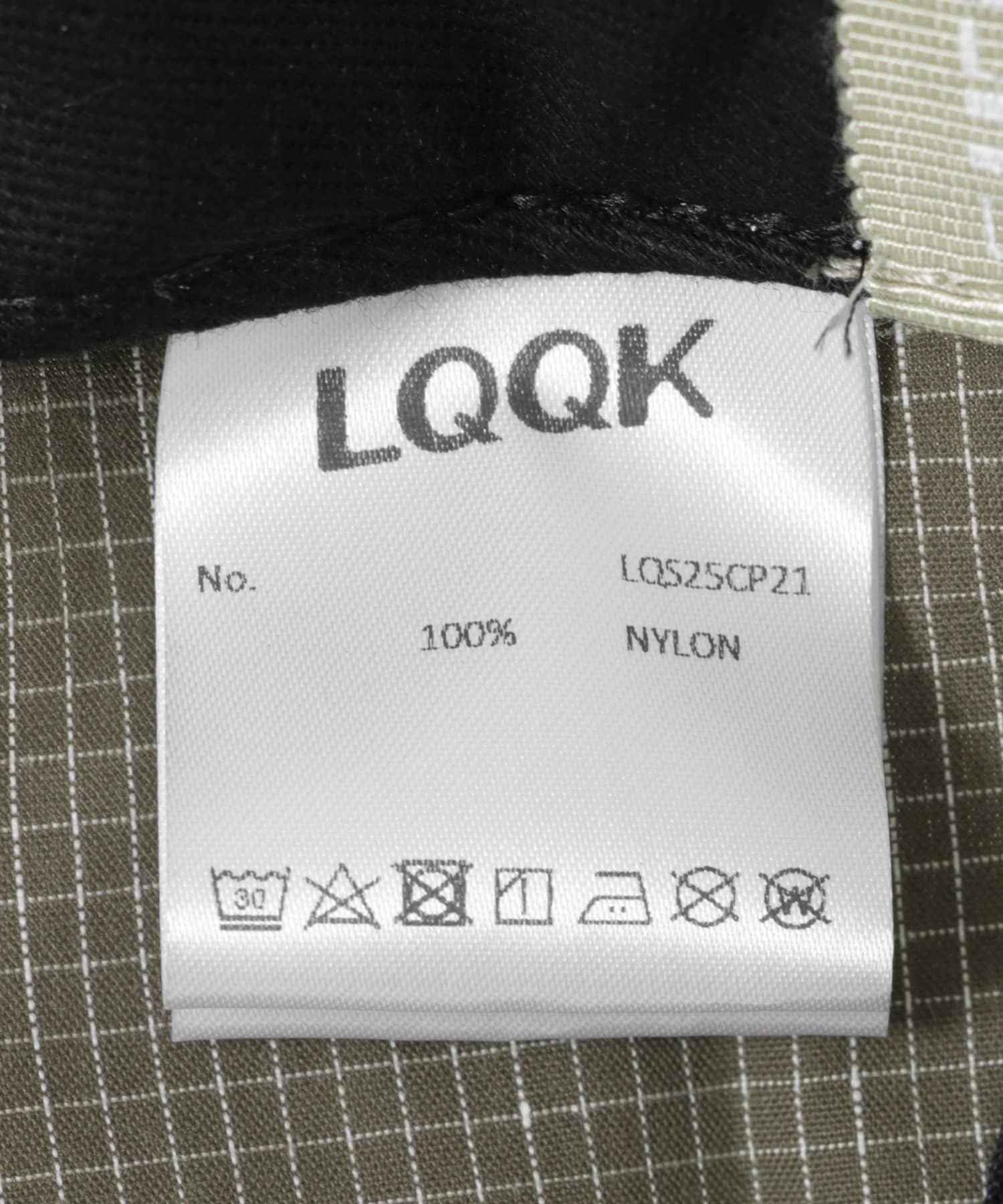 LQQK Studio　BOX LOGO CAP KHAKI one
