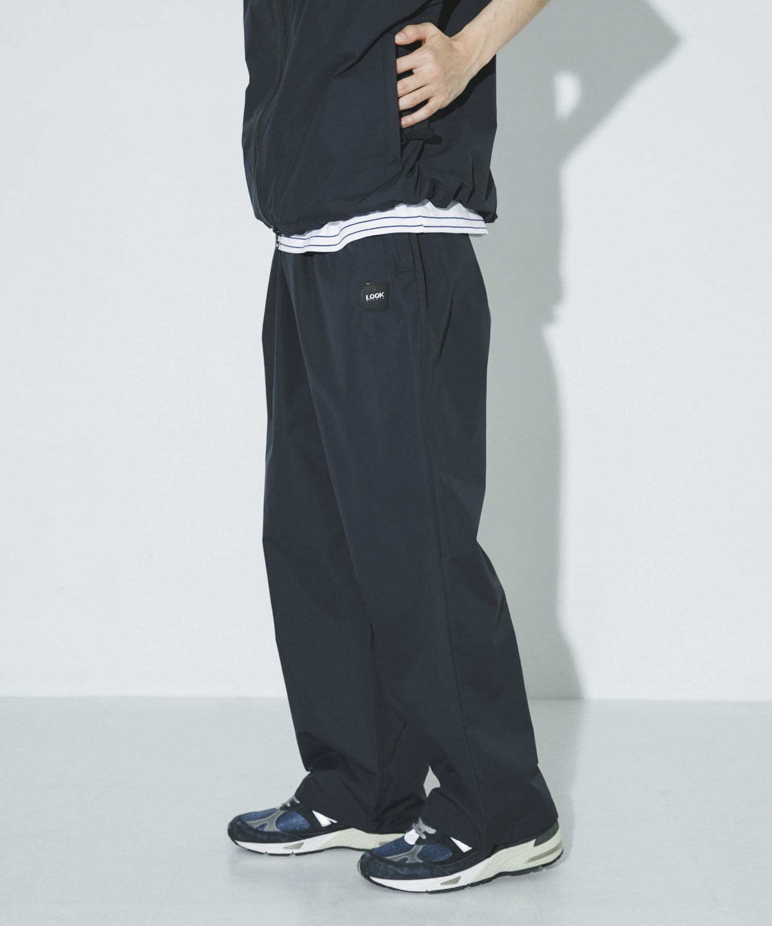 LQQK Studio　NYLON PANTS NAVY M