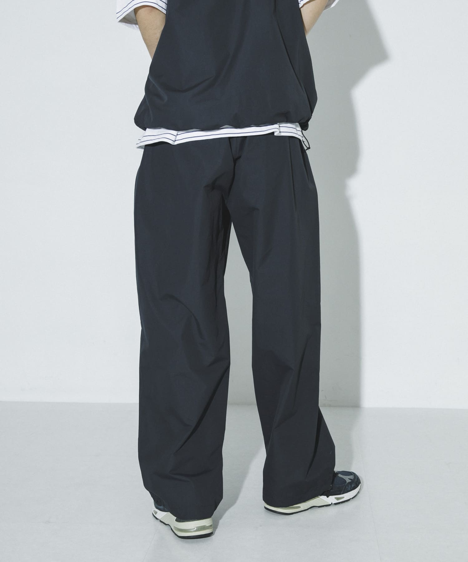 LQQK Studio　NYLON PANTS NAVY M