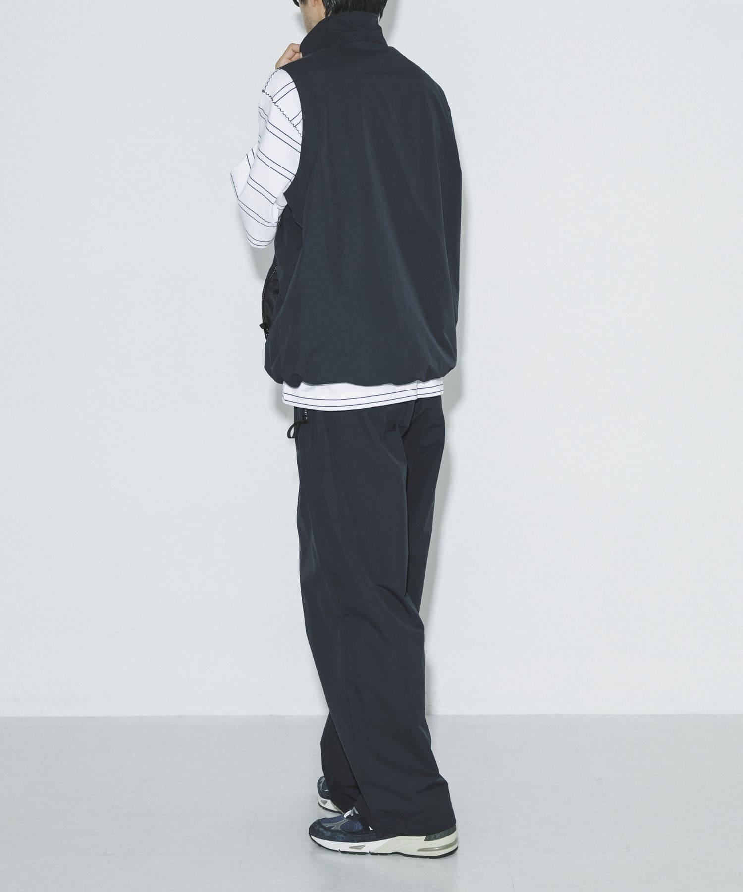LQQK Studio　NYLON PANTS NAVY M
