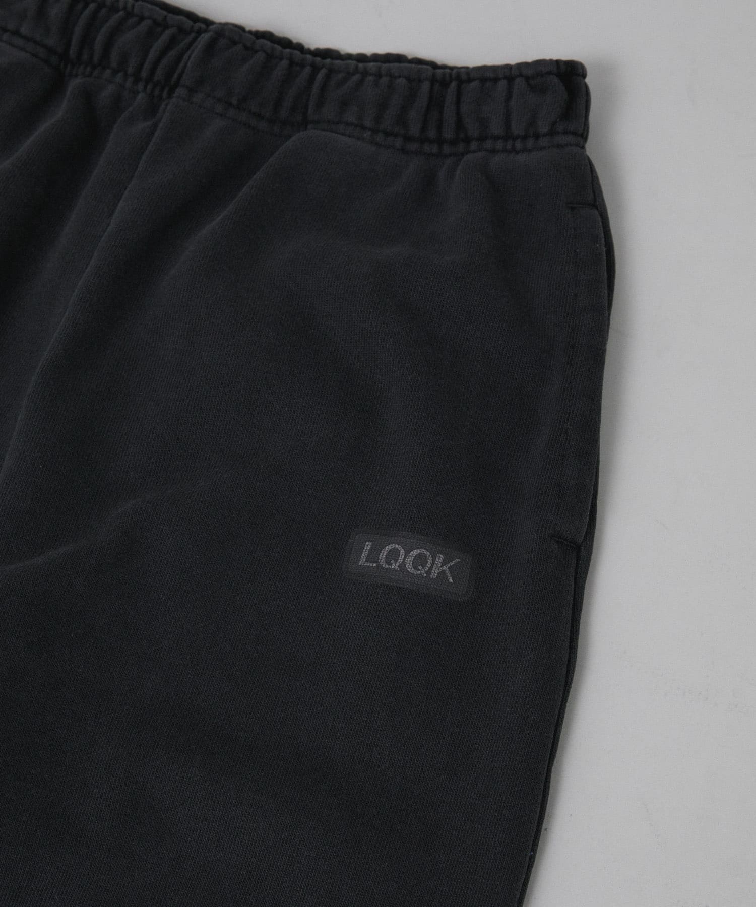 LQQK Studio　WASHED FLEECE PANTS WASH BLACK M
