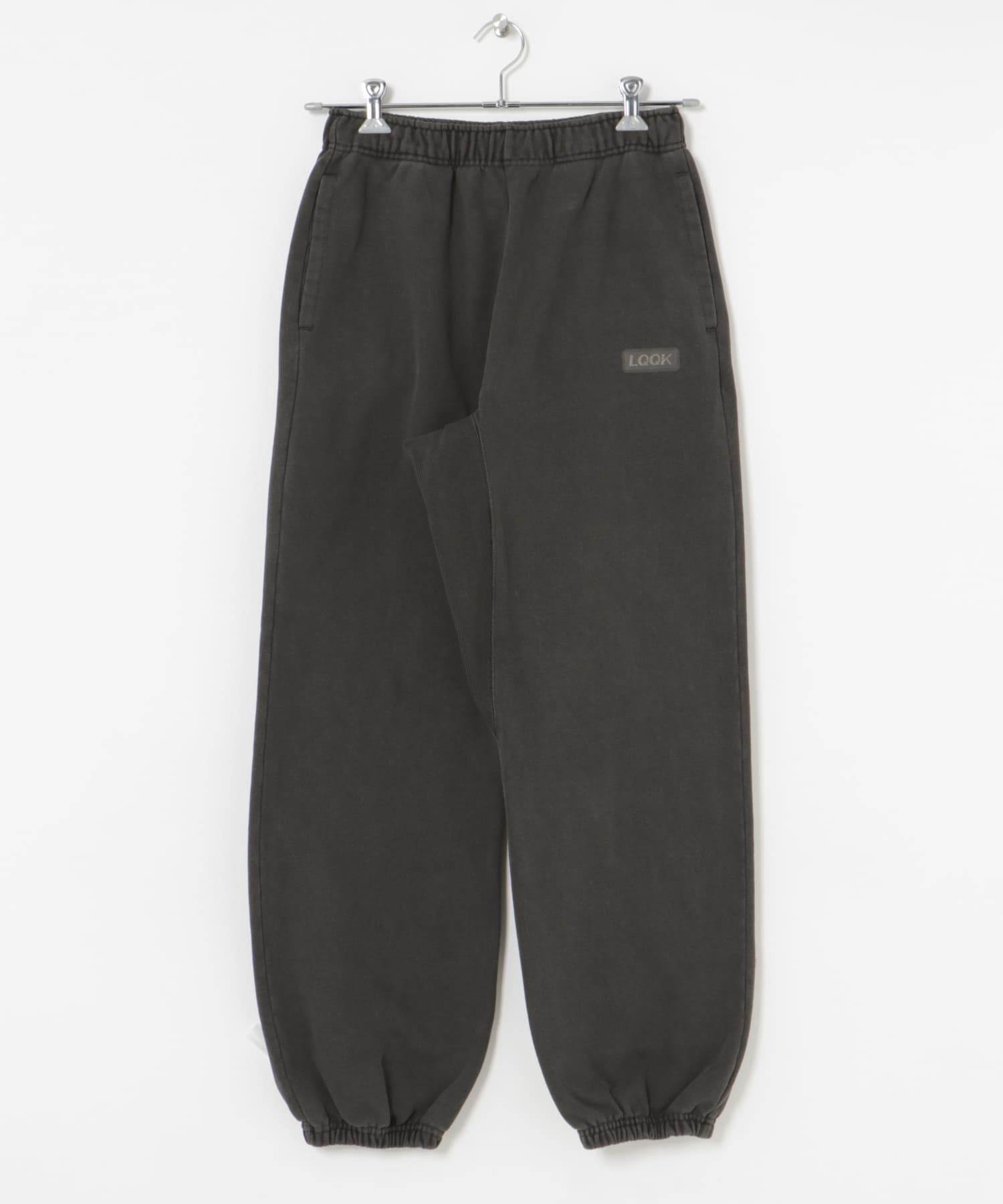 LQQK Studio　WASHED FLEECE PANTS WASH BLACK M