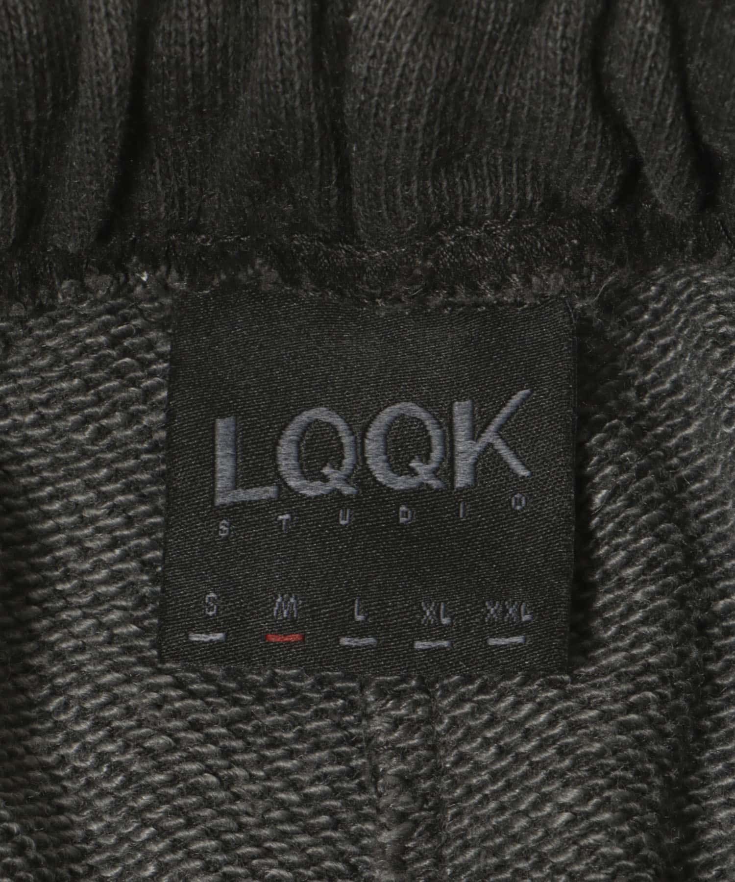 LQQK Studio　WASHED FLEECE PANTS WASH BLACK M