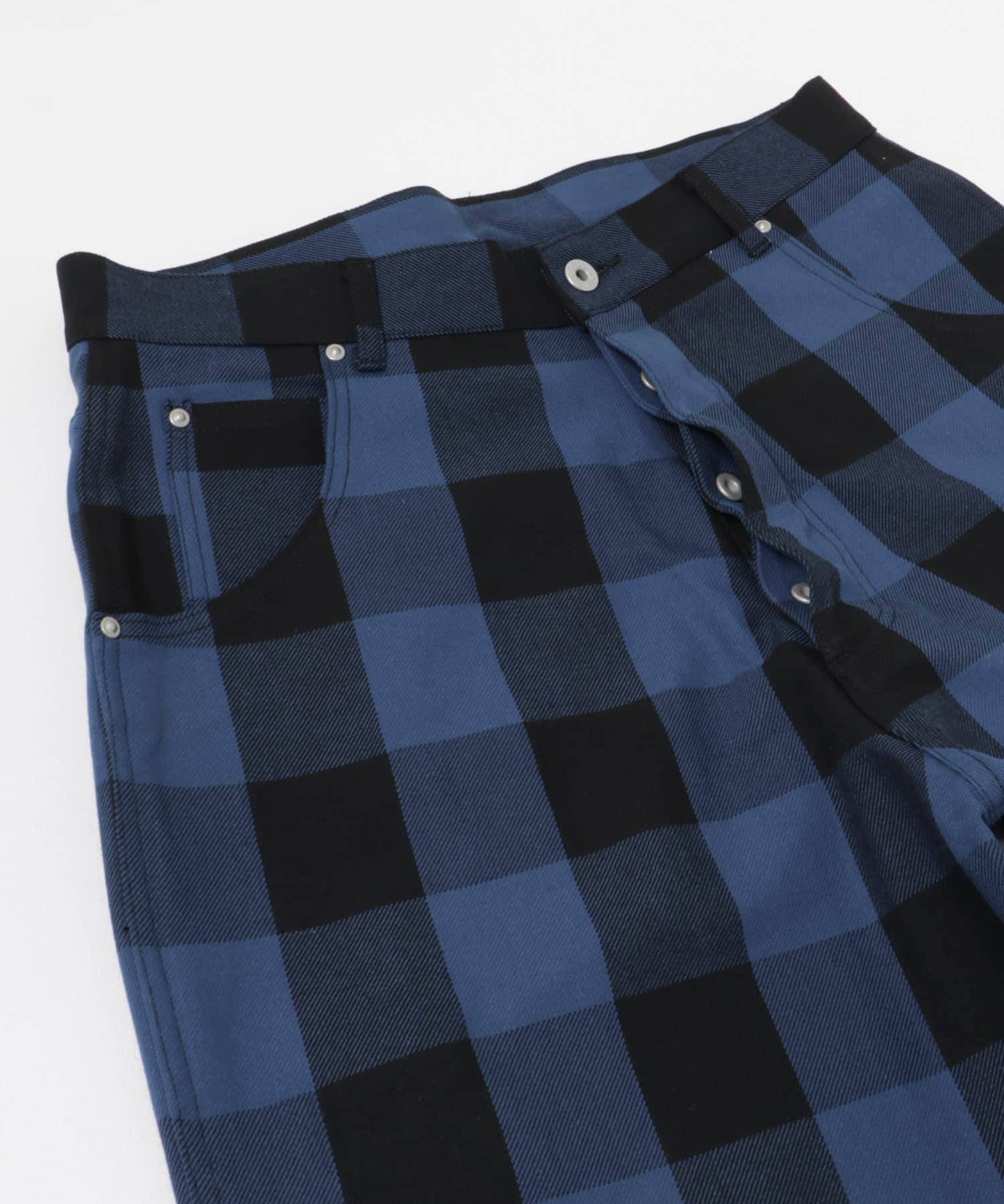 Willow Pants　バッファローチェック PT BLU×BLK 0