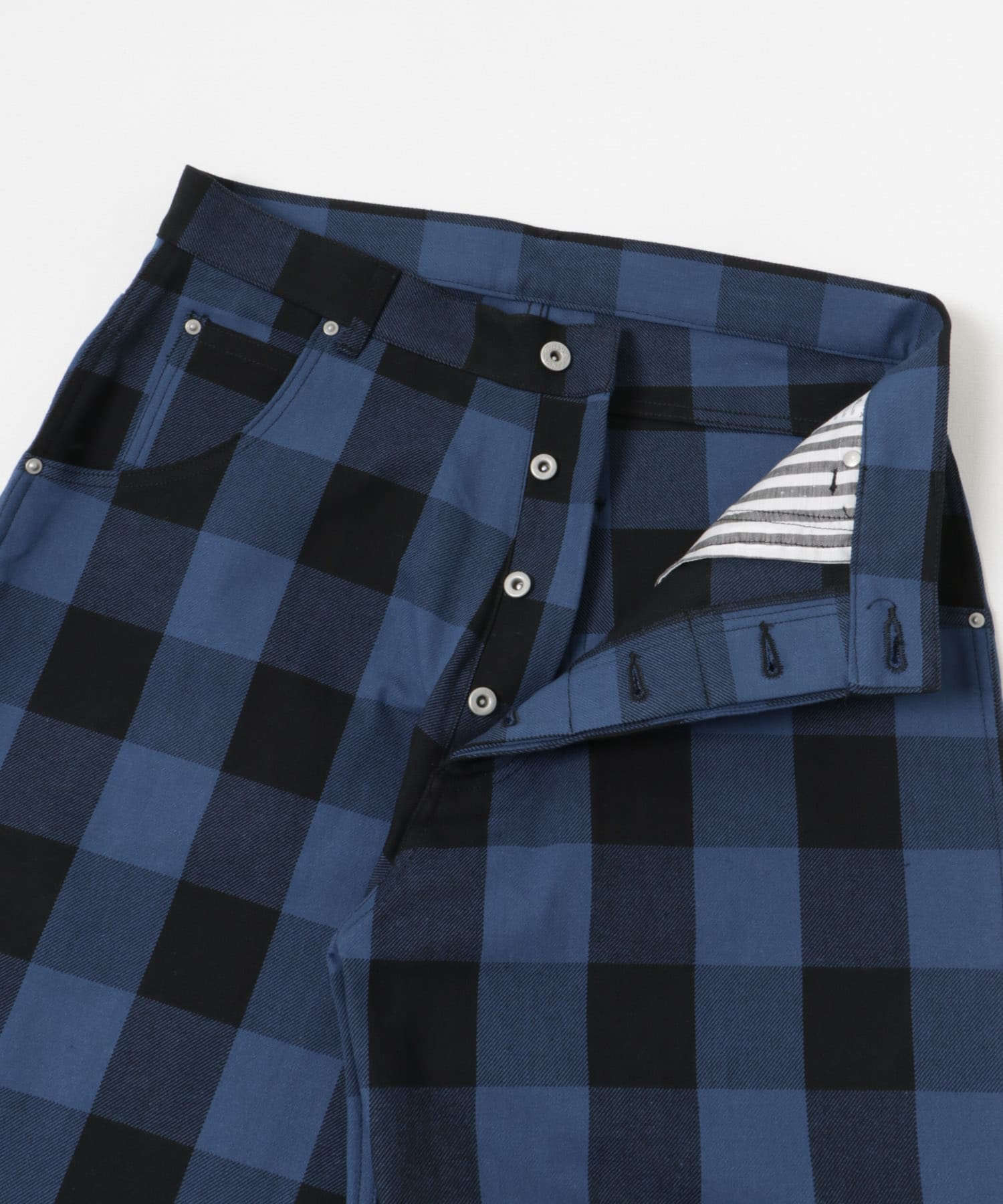 Willow Pants　バッファローチェック PT BLU×BLK 0