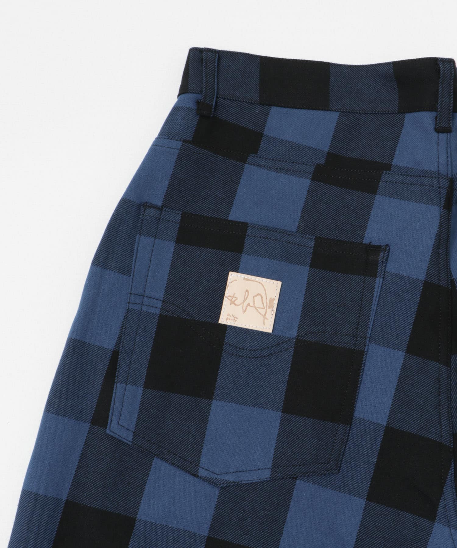 Willow Pants　バッファローチェック PT BLU×BLK 0