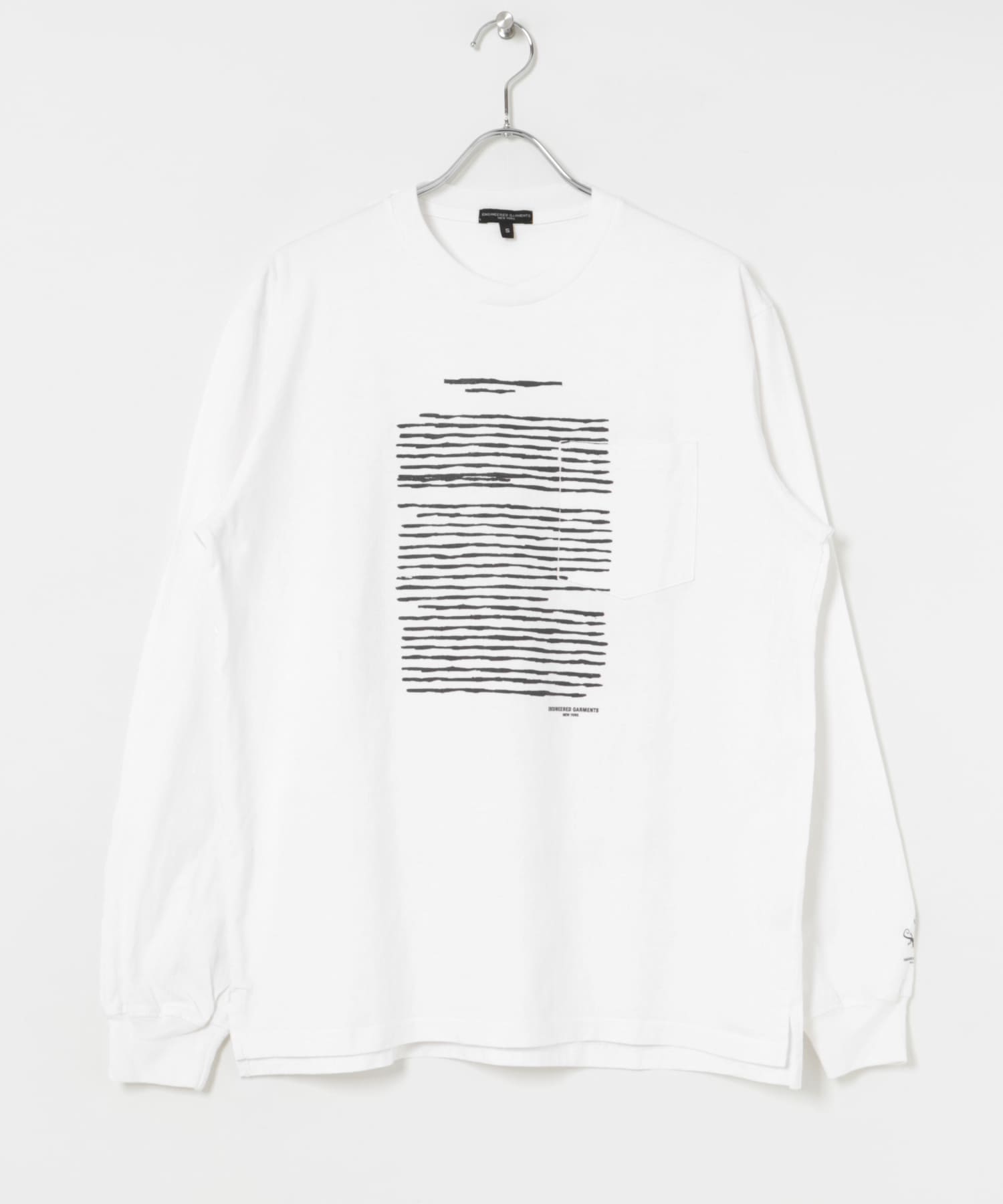Engineered Garments　Printed Cross CrewNeck LS