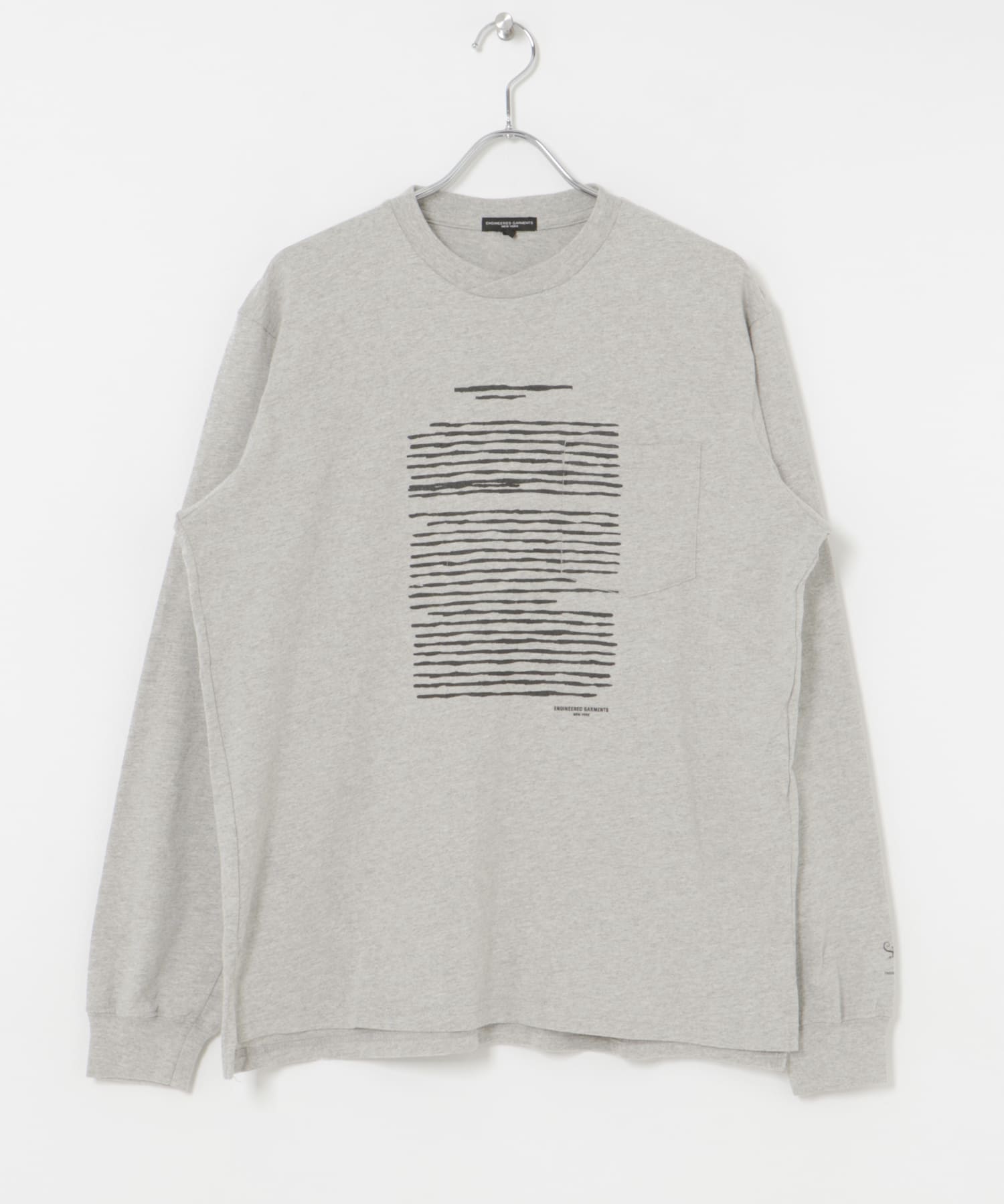 Engineered Garments　Printed Cross CrewNeck LS
