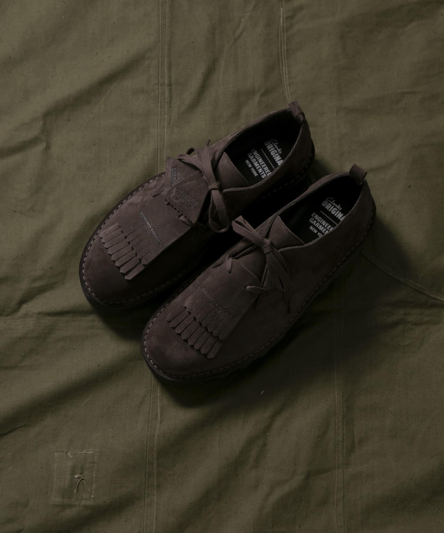Engineered Garments　EG x CLARKS Desert Khan BRN-Suede 8