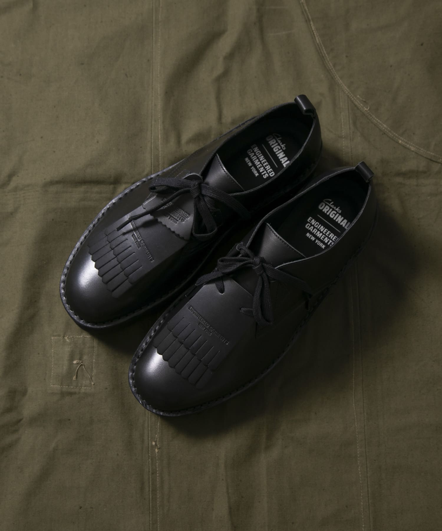 Engineered Garments　EG x CLARKS Desert Khan BLK-Smooth 8