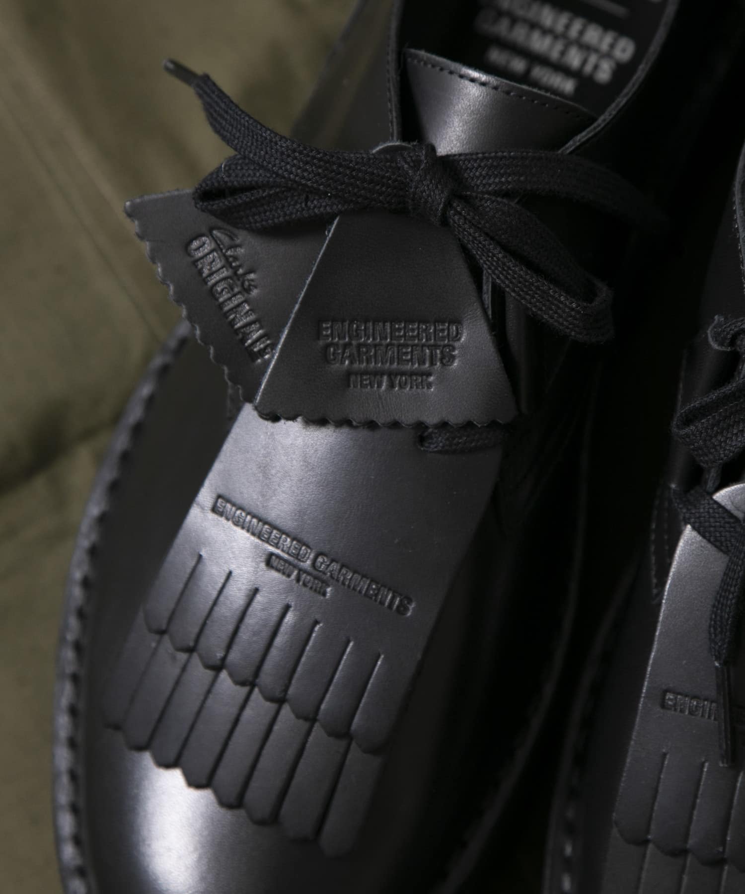 Engineered Garments　EG x CLARKS Desert Khan BLK-Smooth 8
