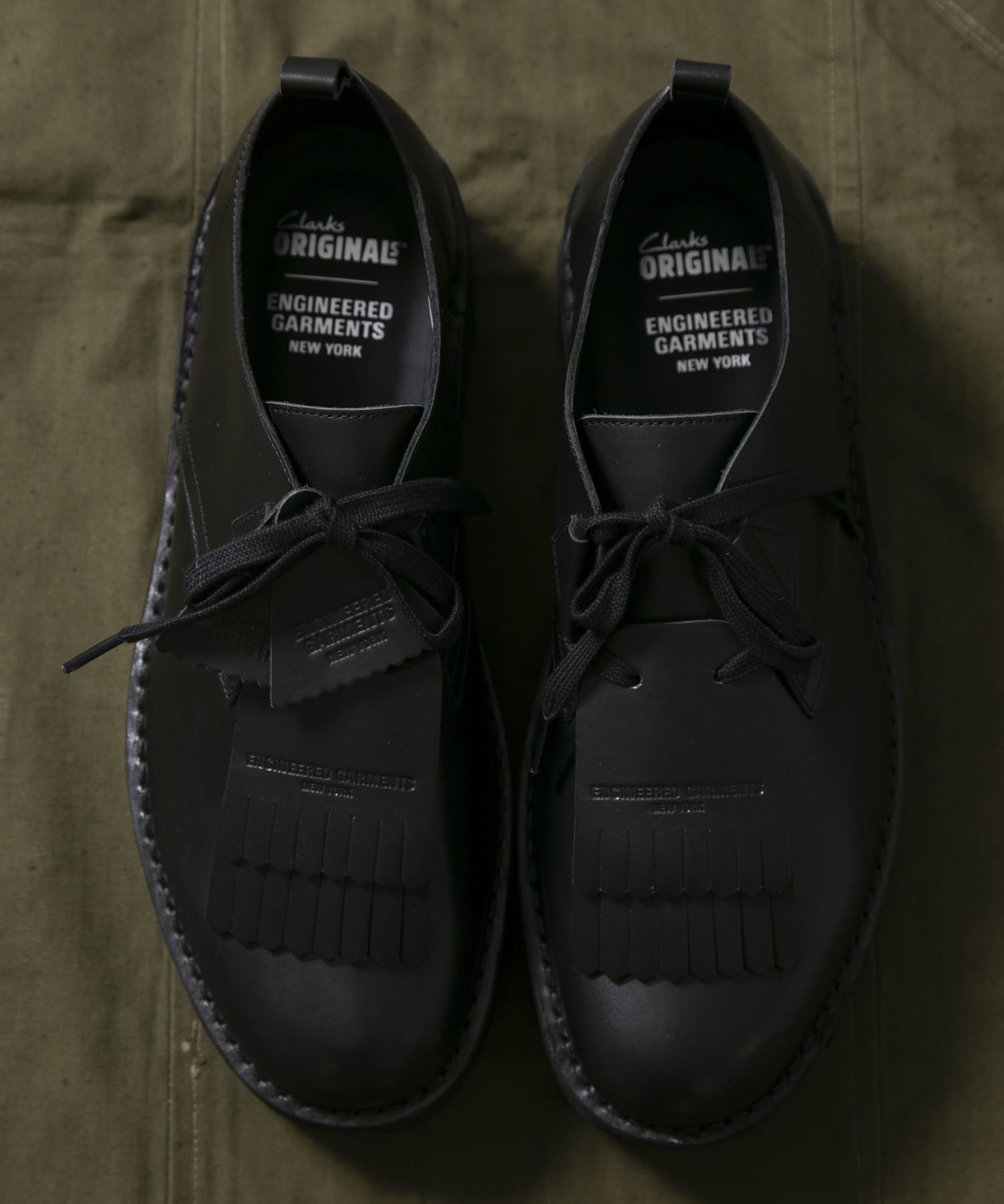 Engineered Garments　EG x CLARKS Desert Khan BLK-Smooth 8