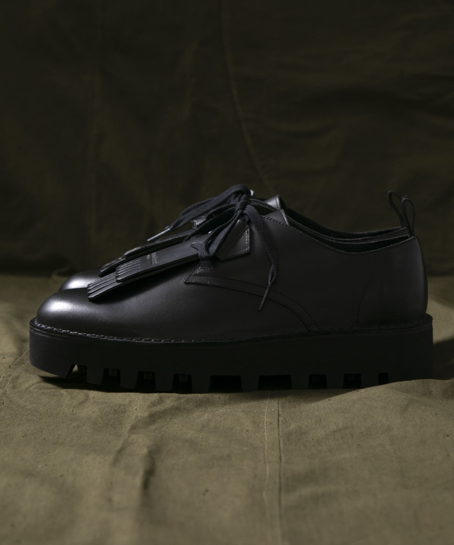 Engineered Garments　EG x CLARKS Desert Khan BLK-Smooth 8