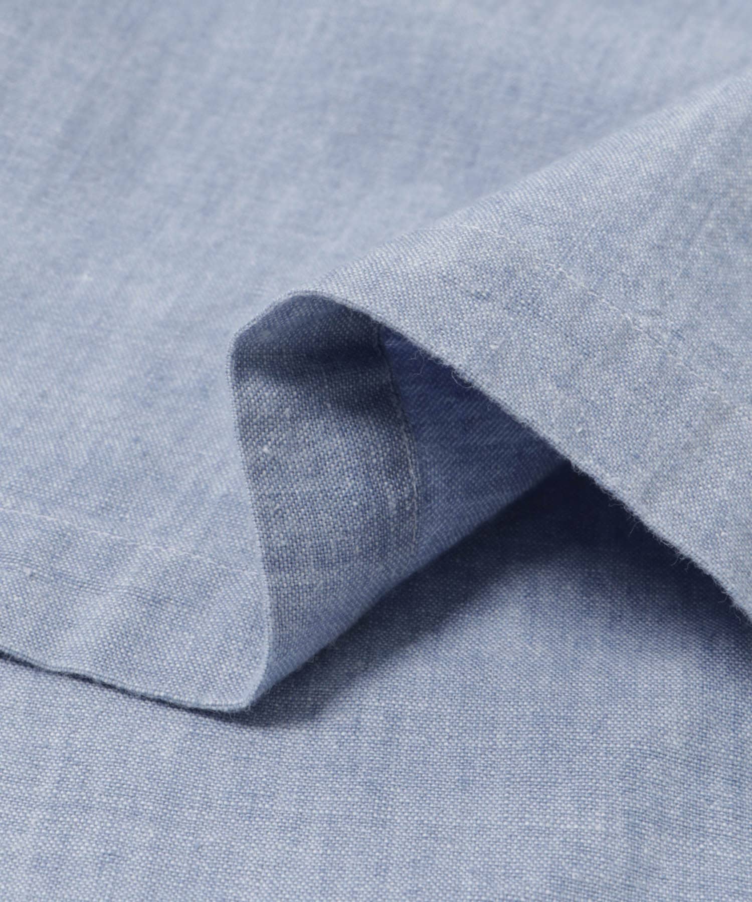 Unlikely　Open Collar Work Chambray Indigo L