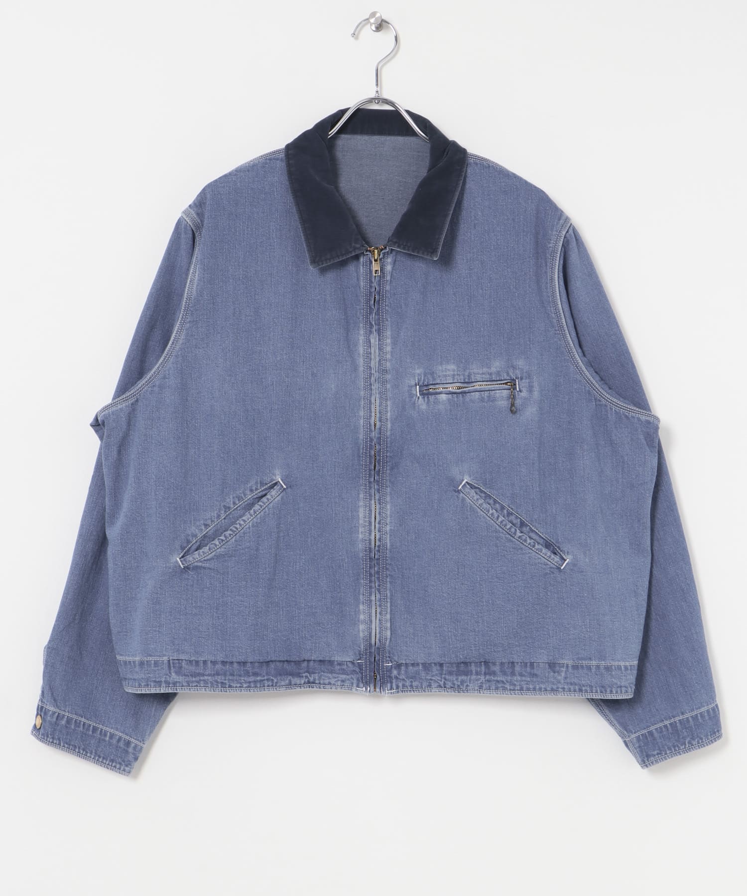 A PRESSE Vintage Black Chambray Work Jacket(2 BLACK): アウター
