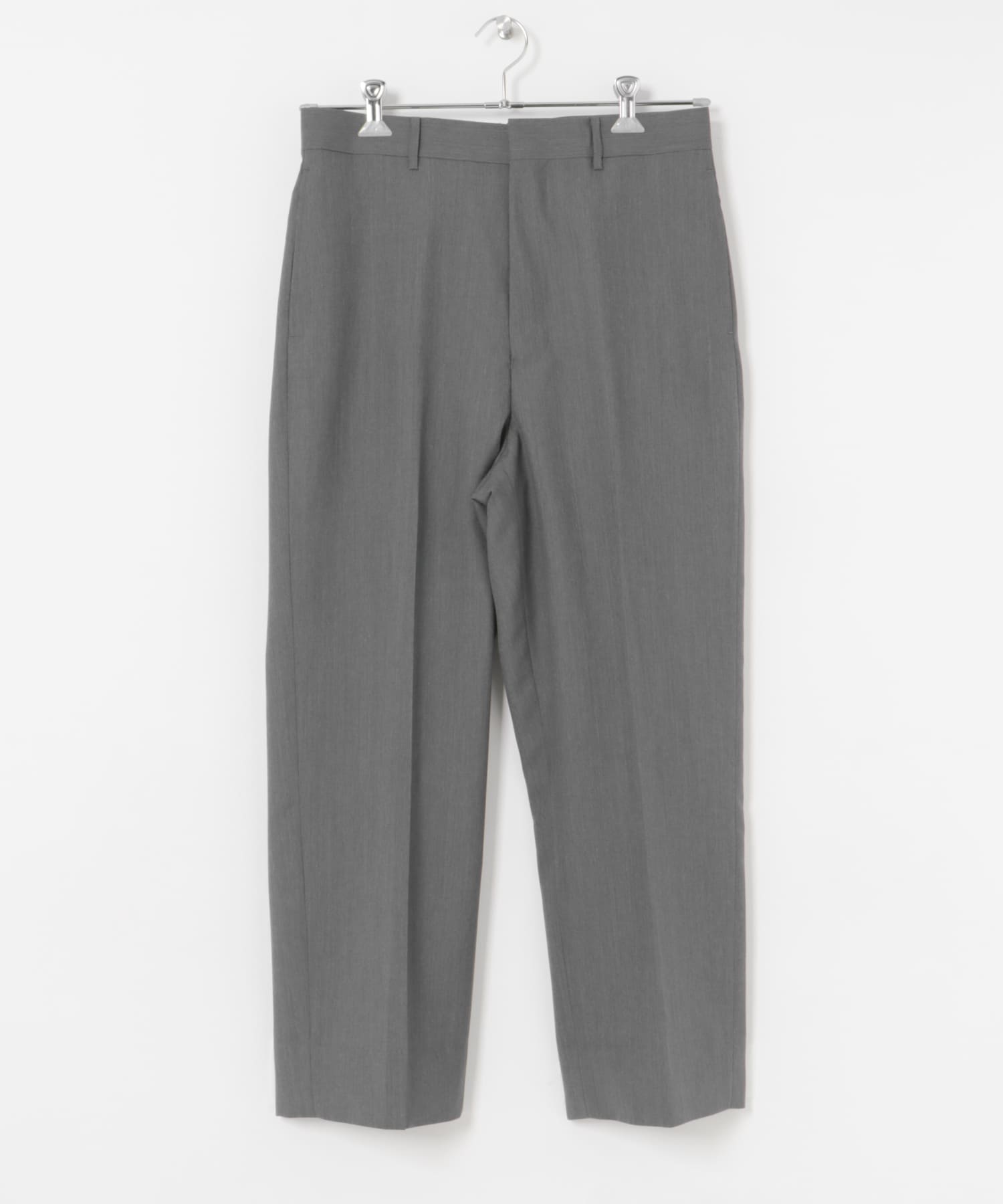 Unlikely　Back Strap Plain Front Trousers 2025 Gray S
