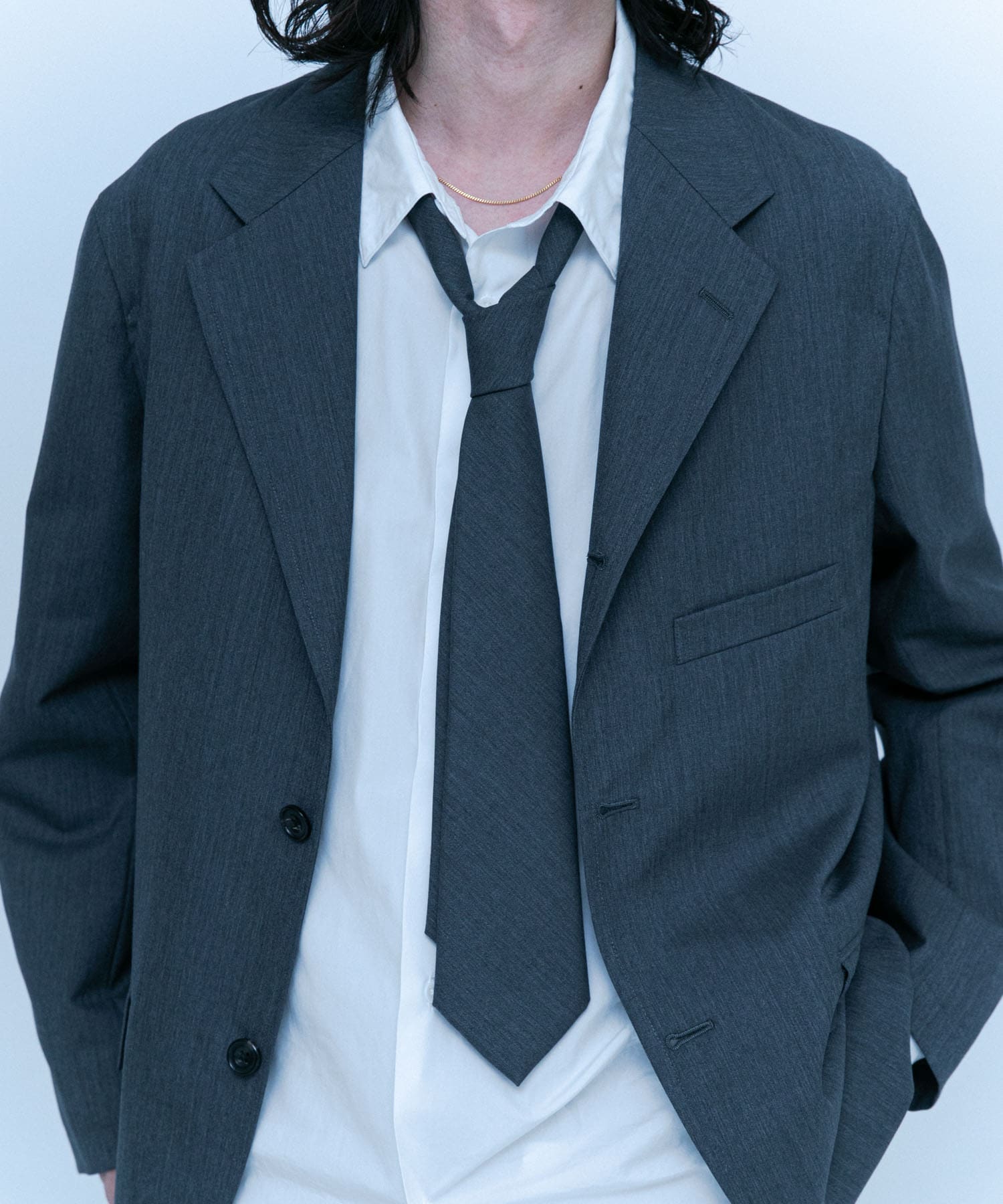 Unlikely　Unlikely Tie Mohair Gray FREE