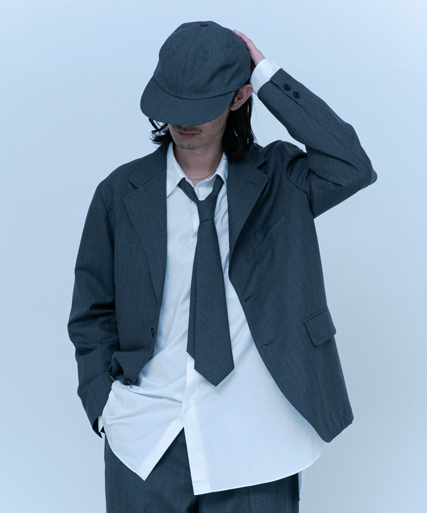 Unlikely　Unlikely Tie Mohair Gray FREE