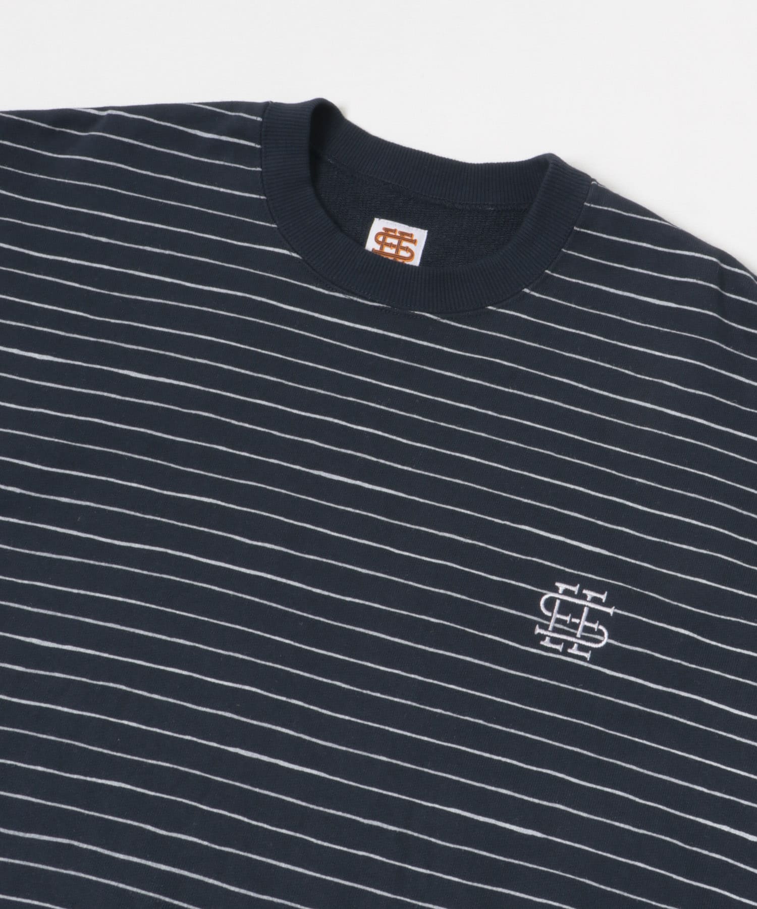 SEE SEE　BOARDER CREW SWEAT D.NVY/WHT M