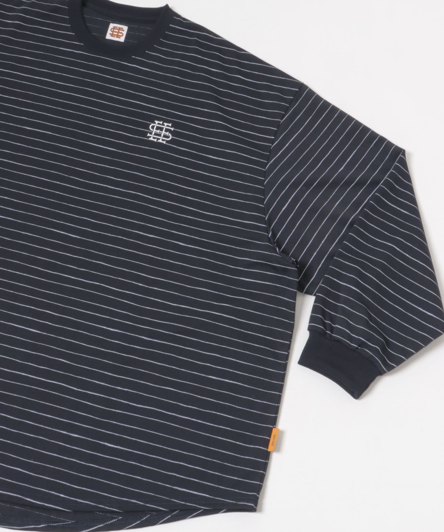 SEE SEE　SUPER BIG ROUND BORDER LONG SLEEVE D.NVY/WHT M