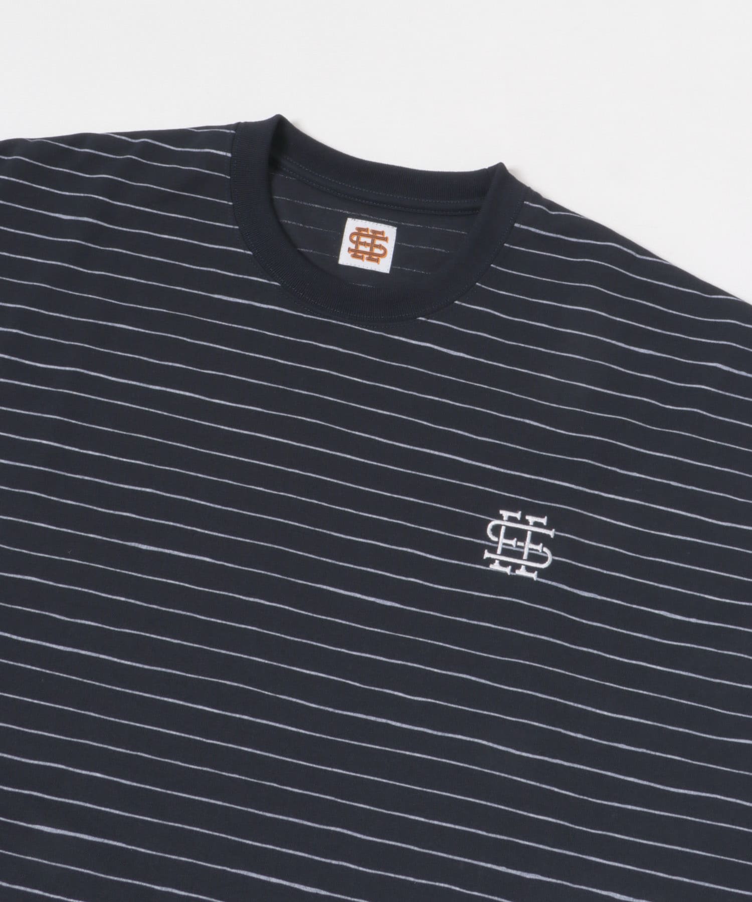 SEE SEE　SUPER BIG ROUND BORDER LONG SLEEVE D.NVY/WHT M