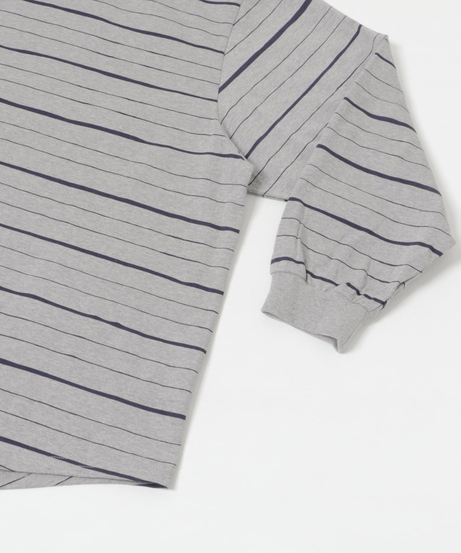 SFC　SUPER BIG MIX SIDE STRIPES LS TEE Grey/Navy L
