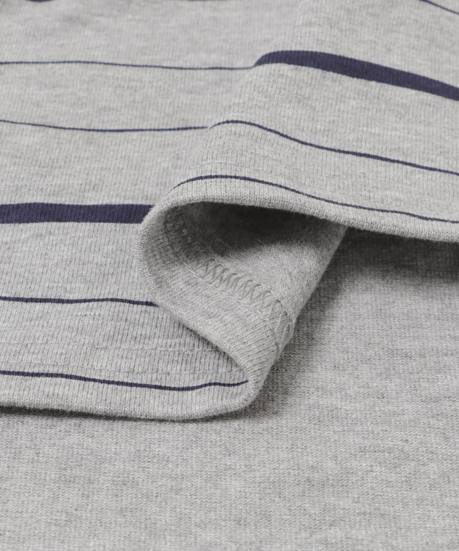 SFC　SUPER BIG MIX SIDE STRIPES LS TEE Grey/Navy L